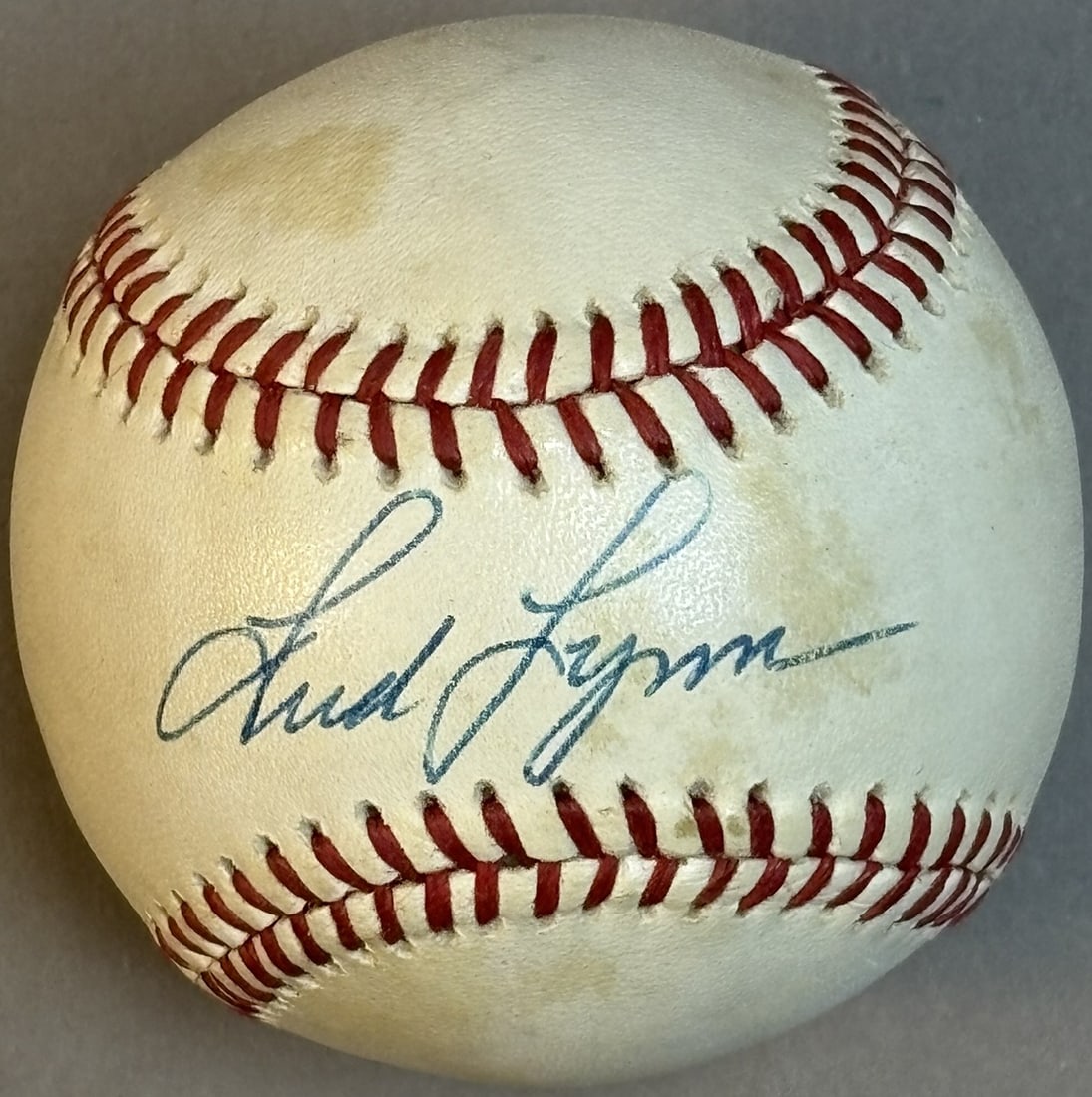 Fred Lynn Single Signed Rawlings OAL Baseball - 4