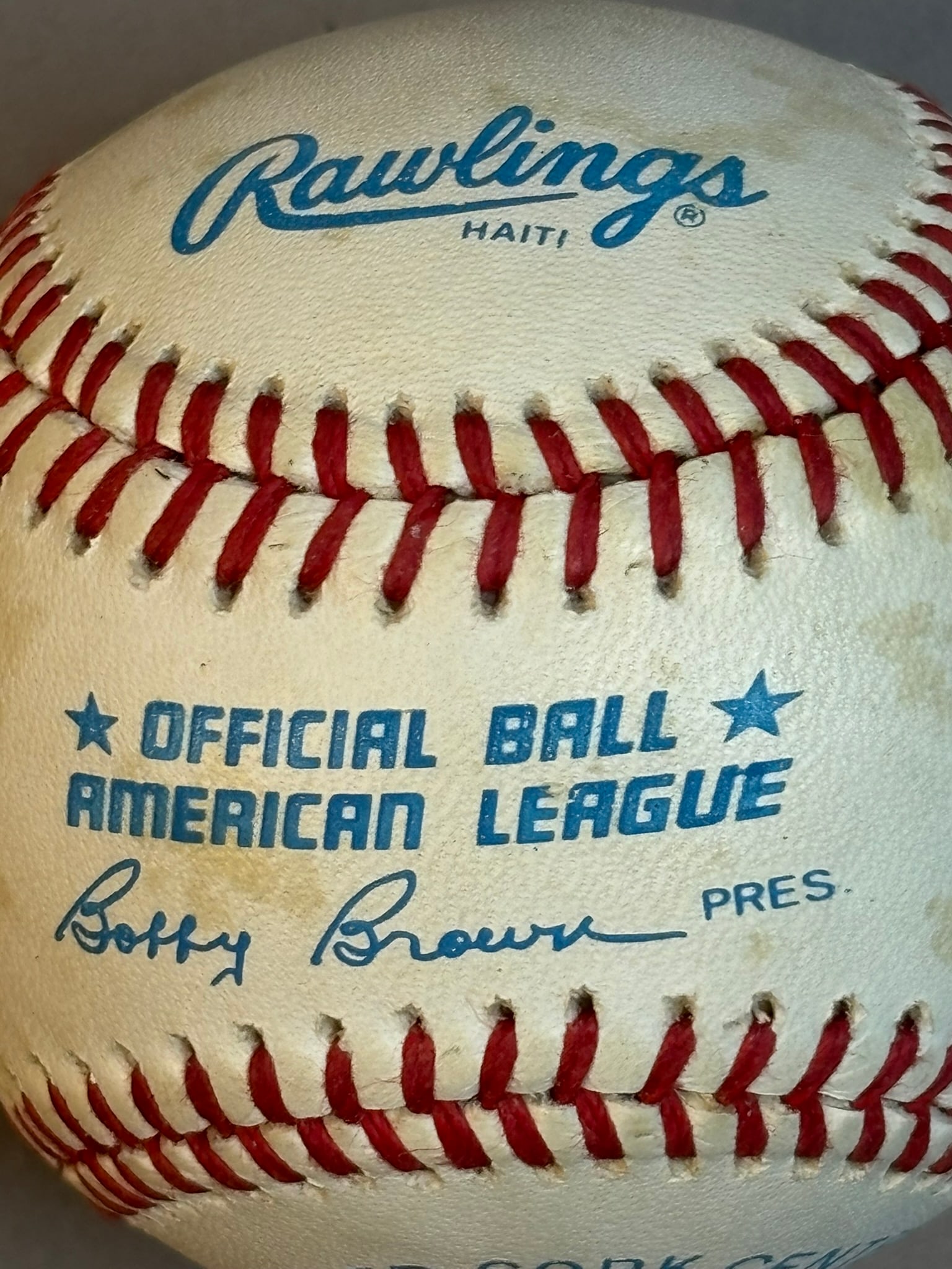 Fred Lynn Single Signed Rawlings OAL Baseball - 5