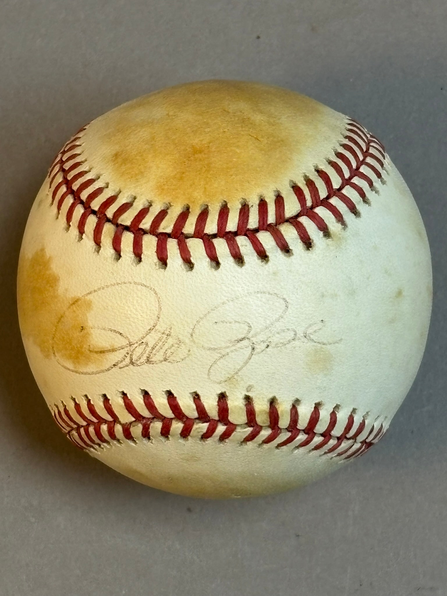 Pete Rose Single Signed Rawlings ONL Baseball - 3
