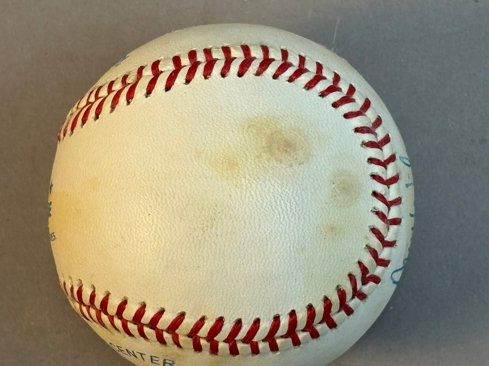 Milt Wilcox Single Signed Rawlings Brown Baseball - 9