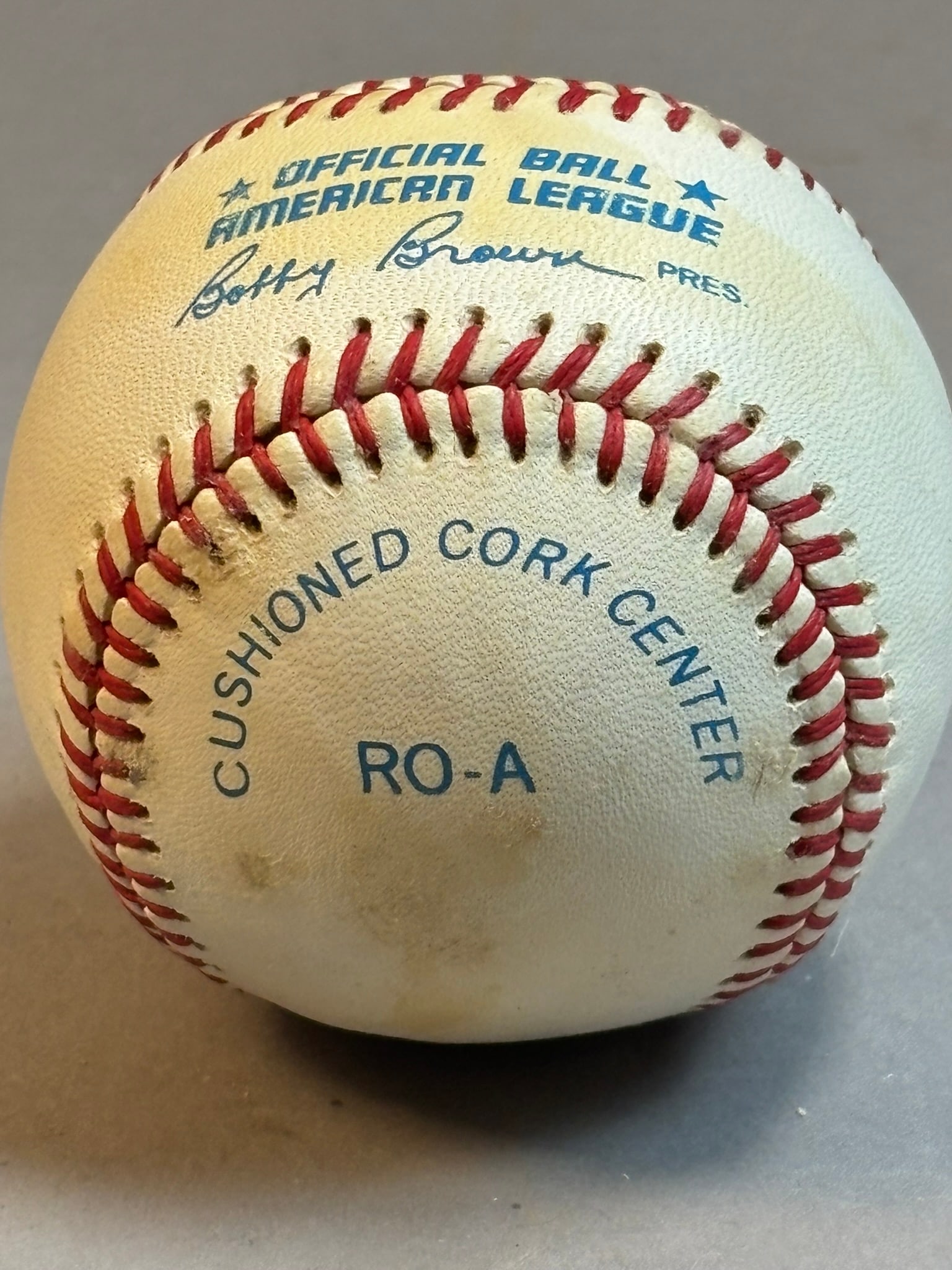 Milt Wilcox Single Signed Rawlings Brown Baseball - 8