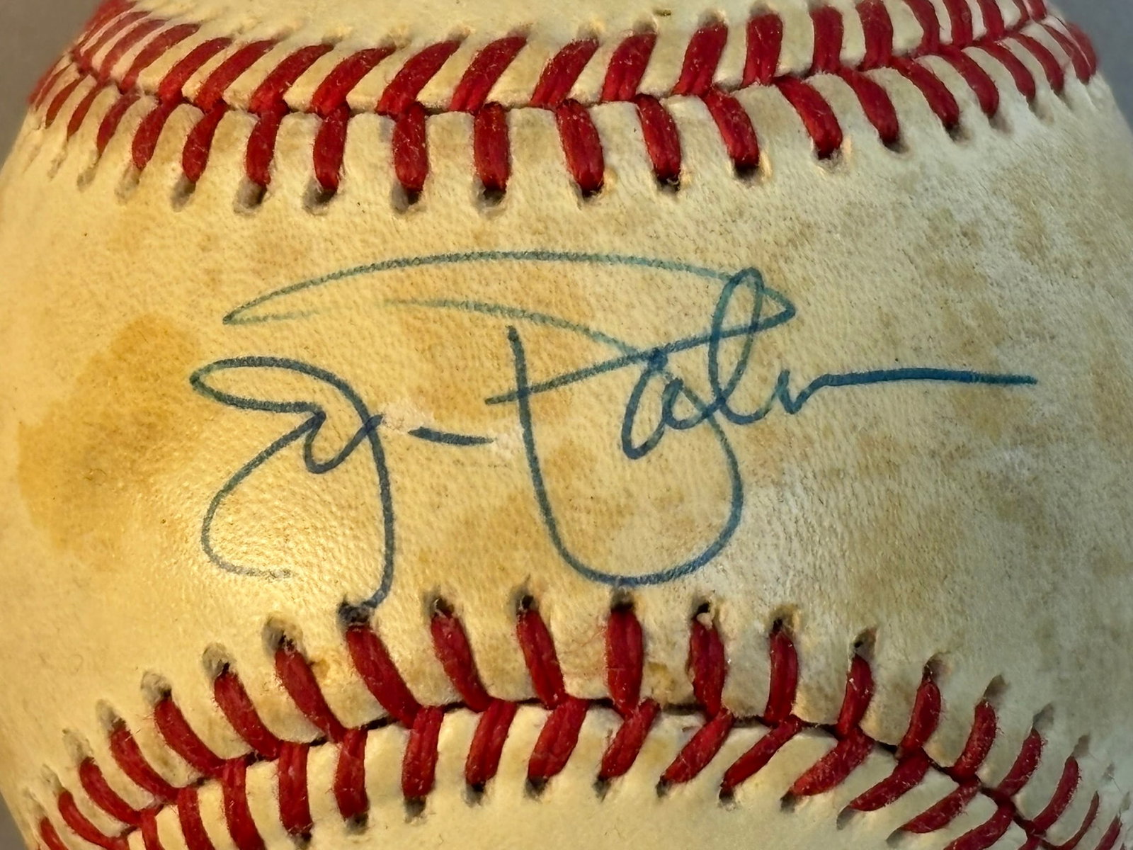 Jim Palmer Single Signed Rawlings Brown OAL Ball: Great original in person signed ball.