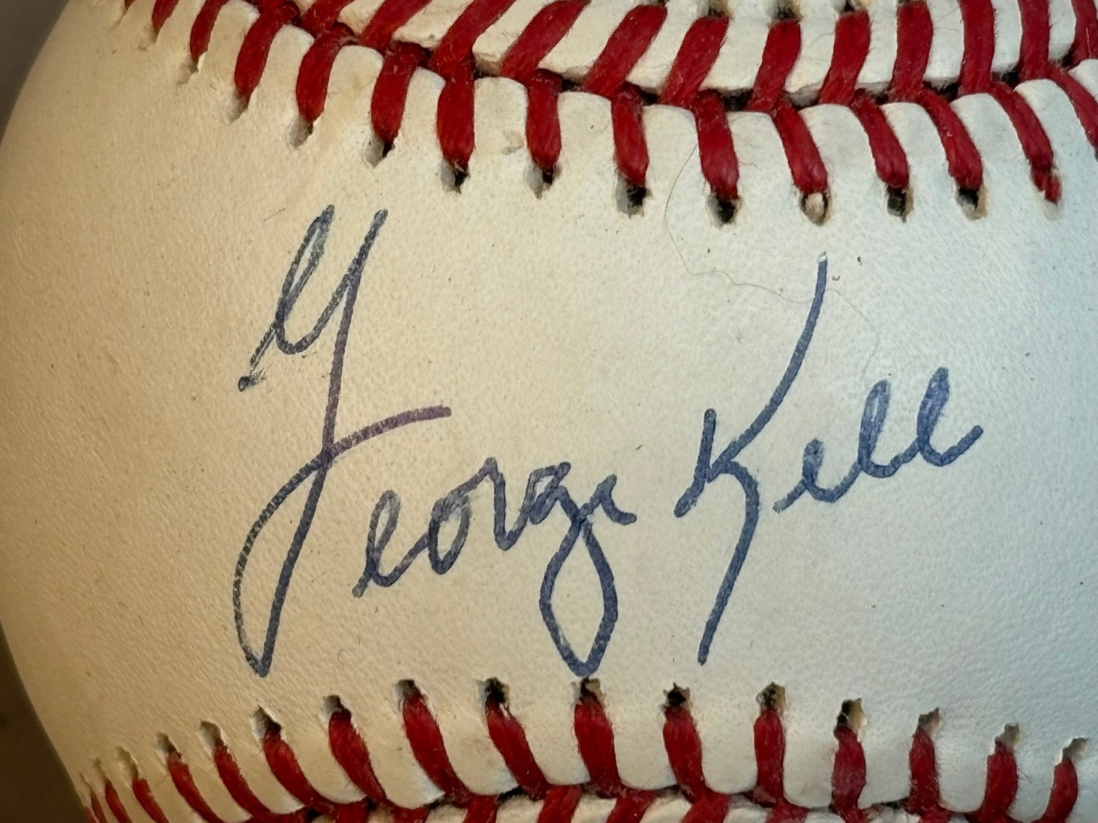 Rawlings HOF Single Signed George Kell Baseball: Great original single signed baseball.