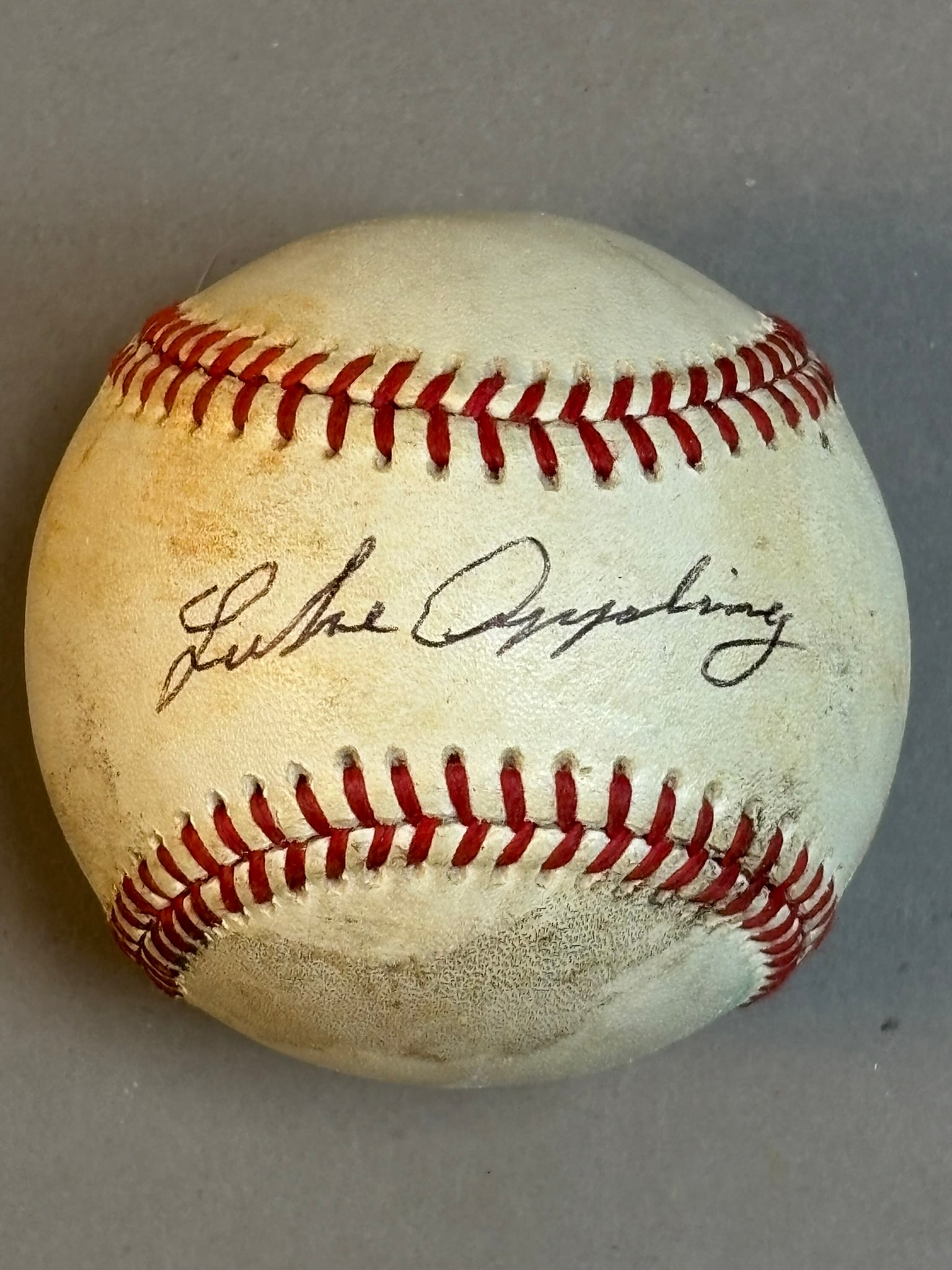 Luke Appling Single Signed Rawlings ONL Baseball - 2