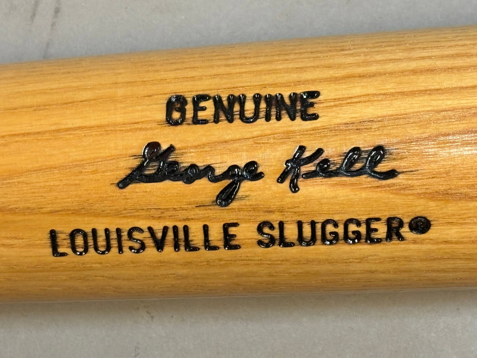George Kell H&B Model 125 Signed 34" Baseball Bat - 3