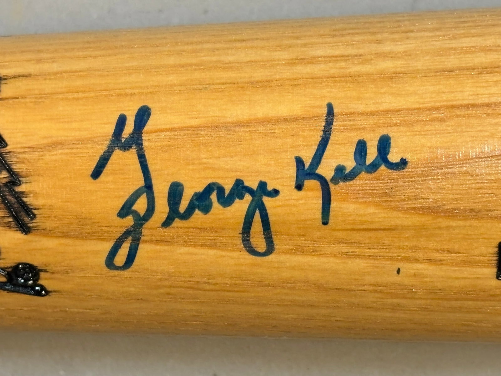 George Kell H&B Model 125 Signed 34" Baseball Bat - 4
