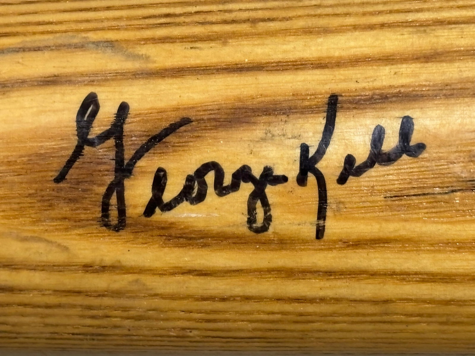 George Kell Signed Game Used M110 Baseball Bat - 4