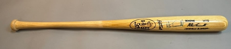 Alan Trammell Signed 34" M110 Model Baseball Bat: Great original Alan Trammell model bat signed by him.