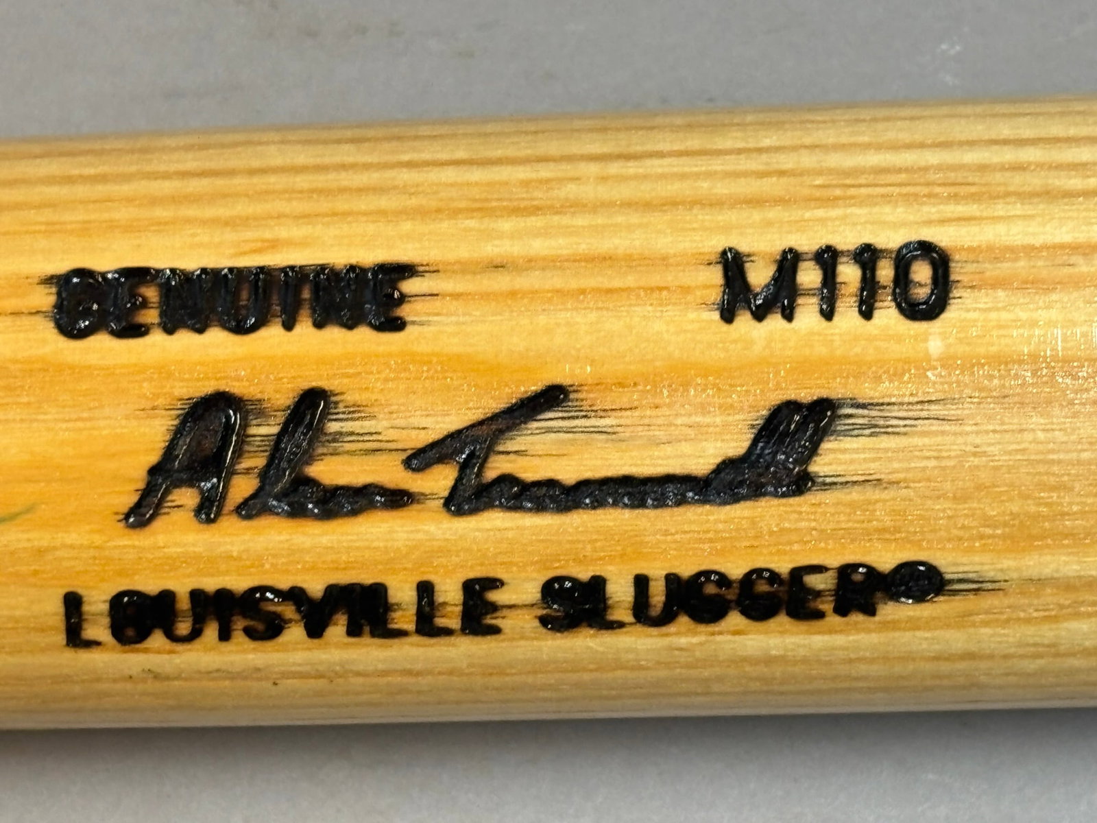 Alan Trammell Signed 34" M110 Model Baseball Bat - 3
