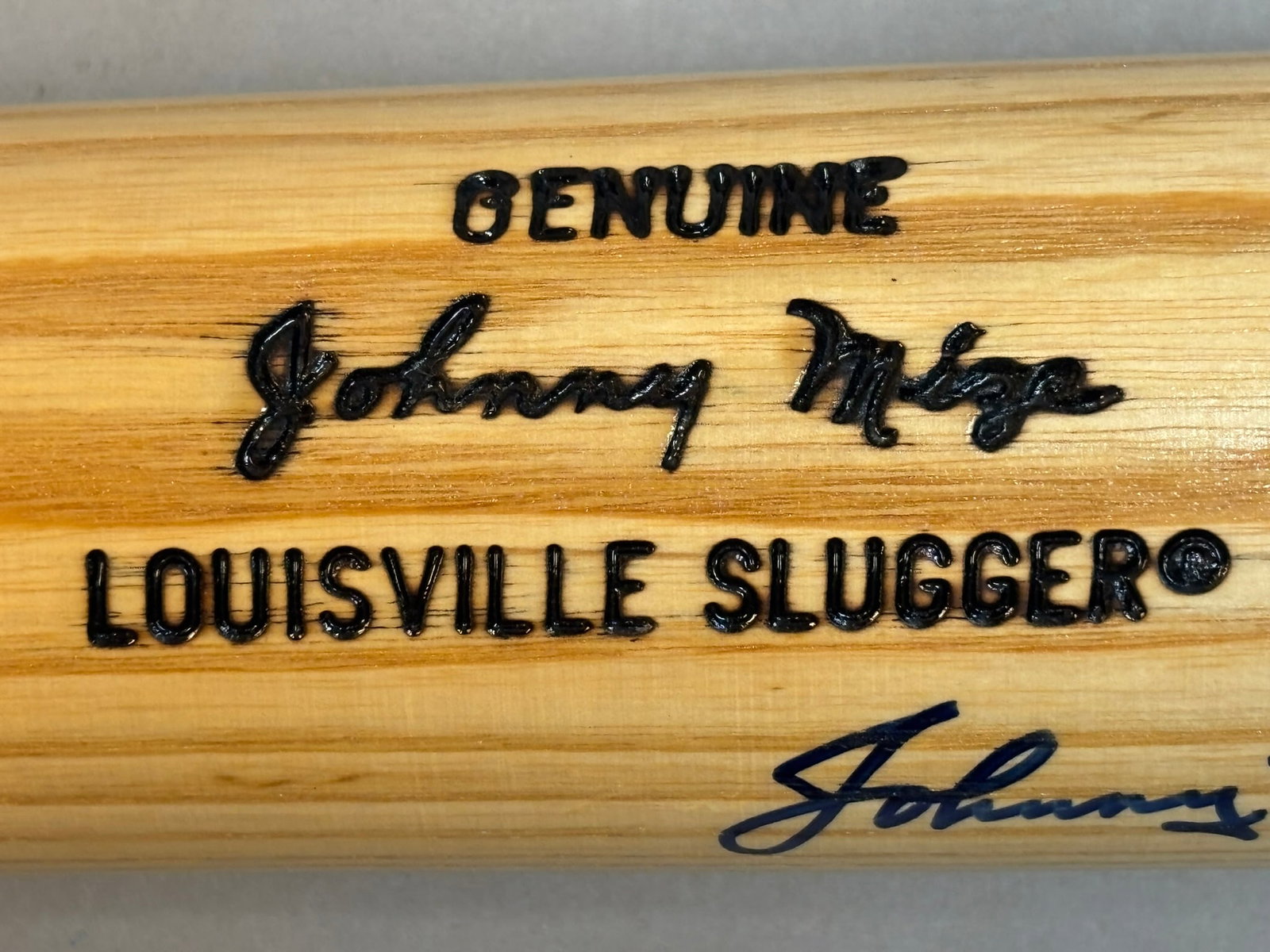 Johnny Mize H&B 125 Model Signed 35" Baseball Bat - 3