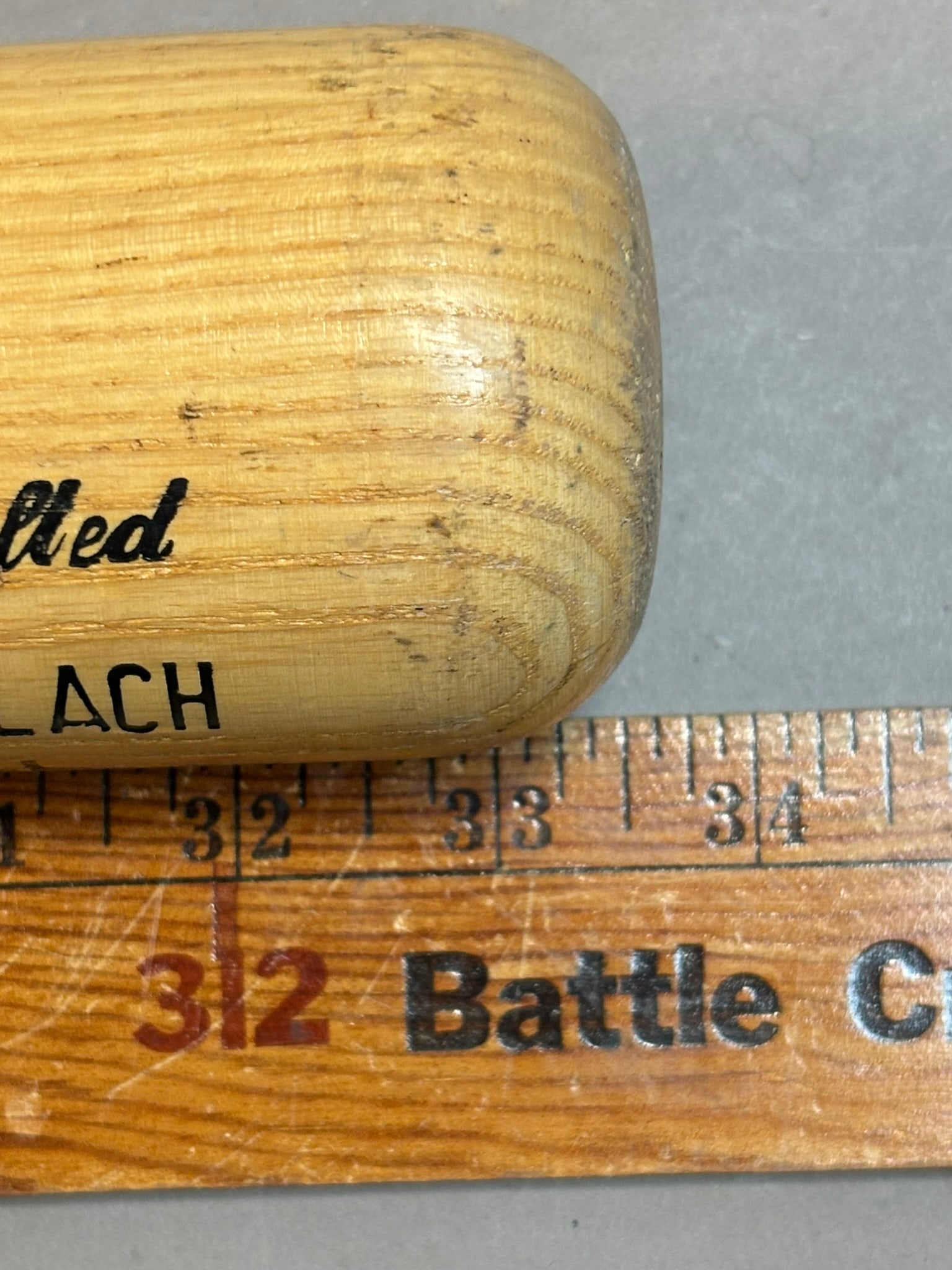 Tim Wallach Game Used & Signed Worth Baseball Bat - 11