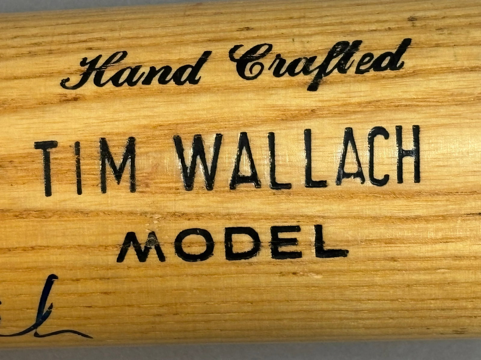 Tim Wallach Game Used & Signed Worth Baseball Bat - 3