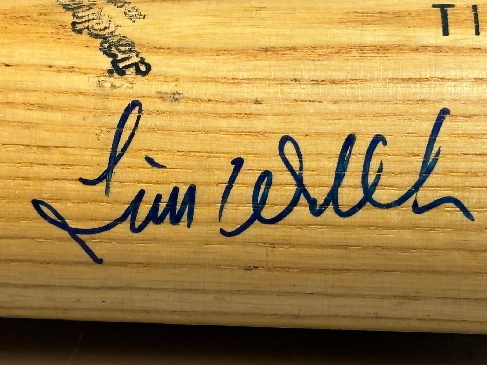 Tim Wallach Game Used & Signed Worth Baseball Bat - 4
