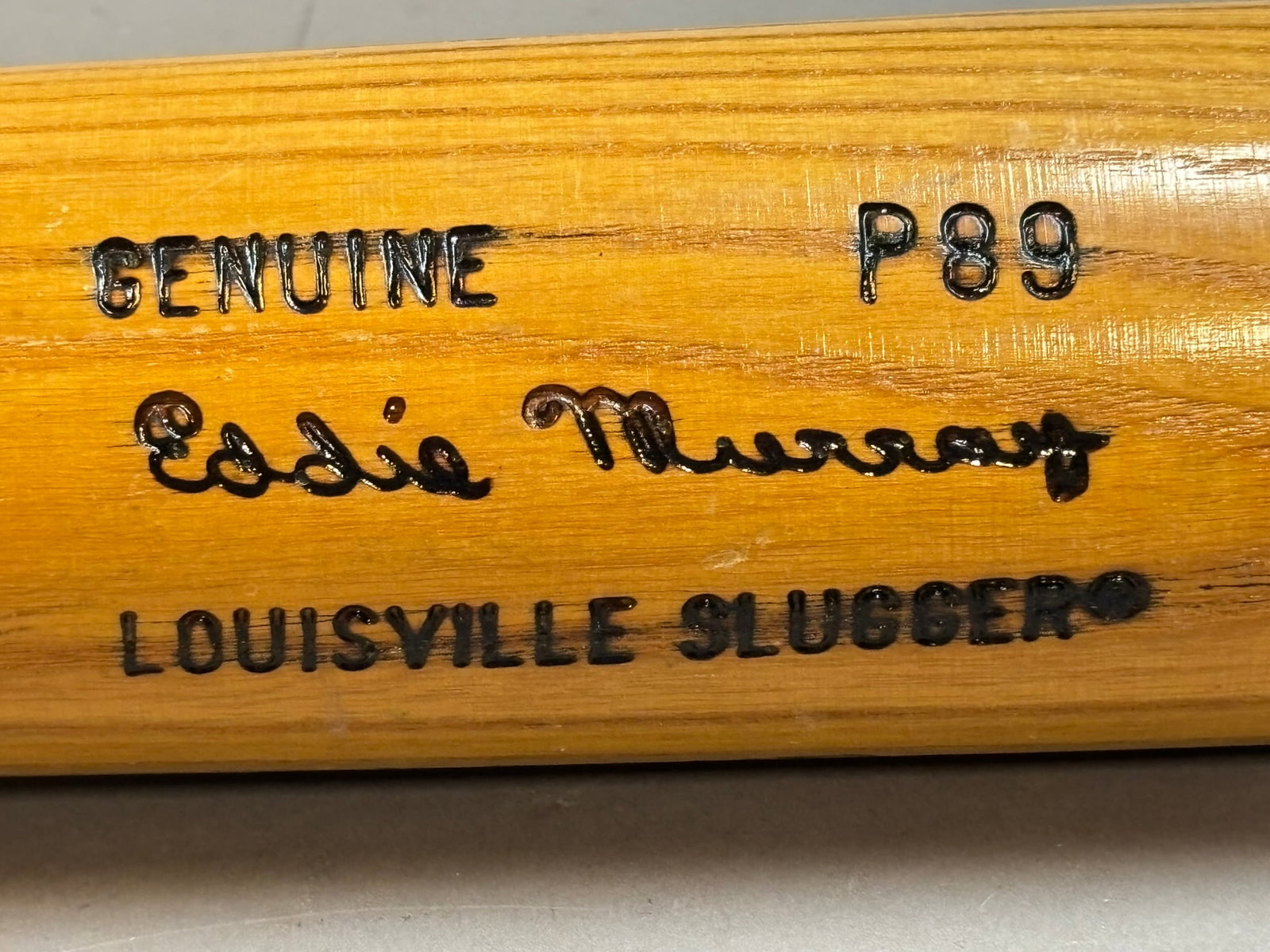 Eddie Murray P89 Pro Model 125 Signed Baseball Bat - 3
