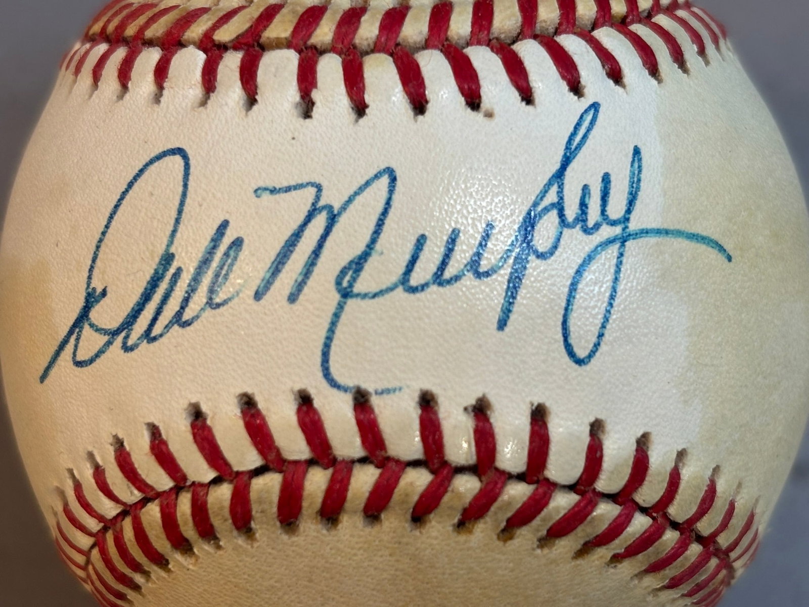 Dale Murphy Single Signed Rawlings Feeney Baseball - 2