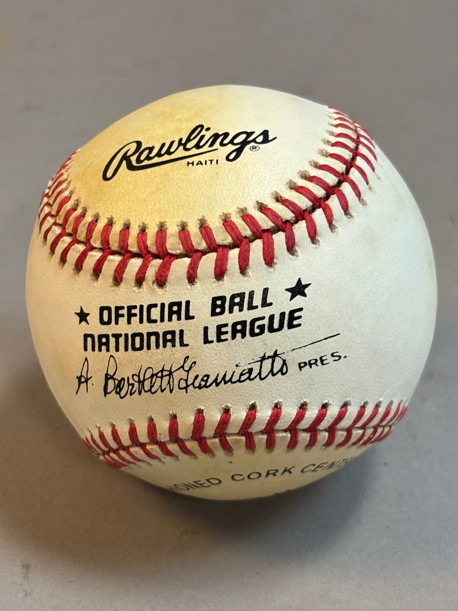 Eric Davis Single Signed Giamatti Rawlings Ball - 3