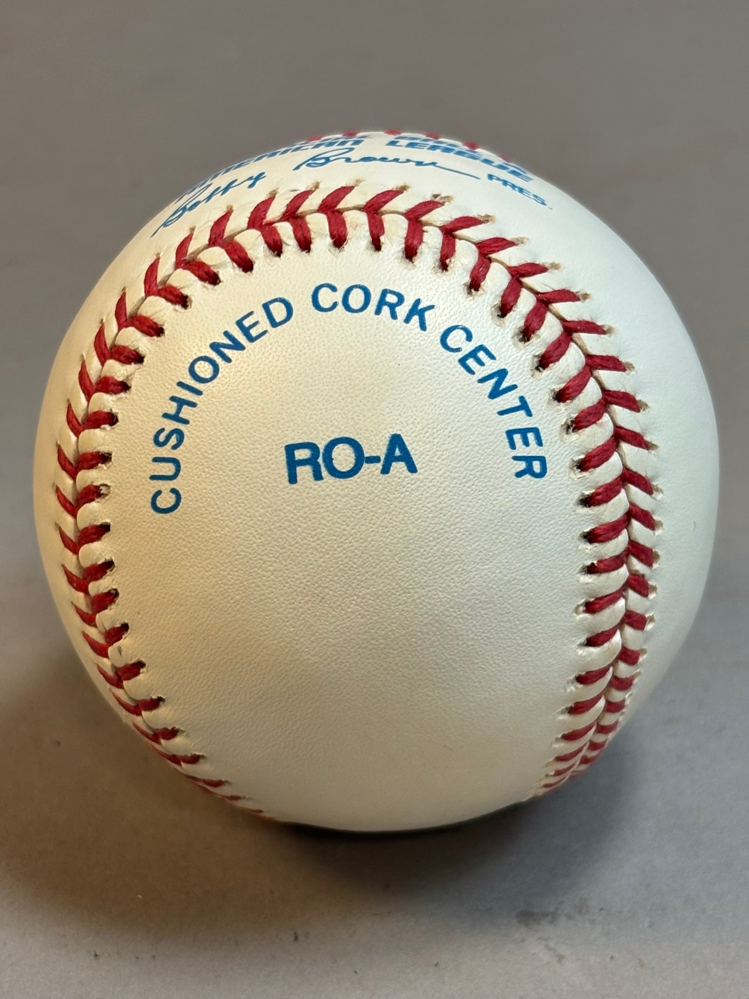 Nolan Ryan Single Signed Rawlings Brown Baseball - 4