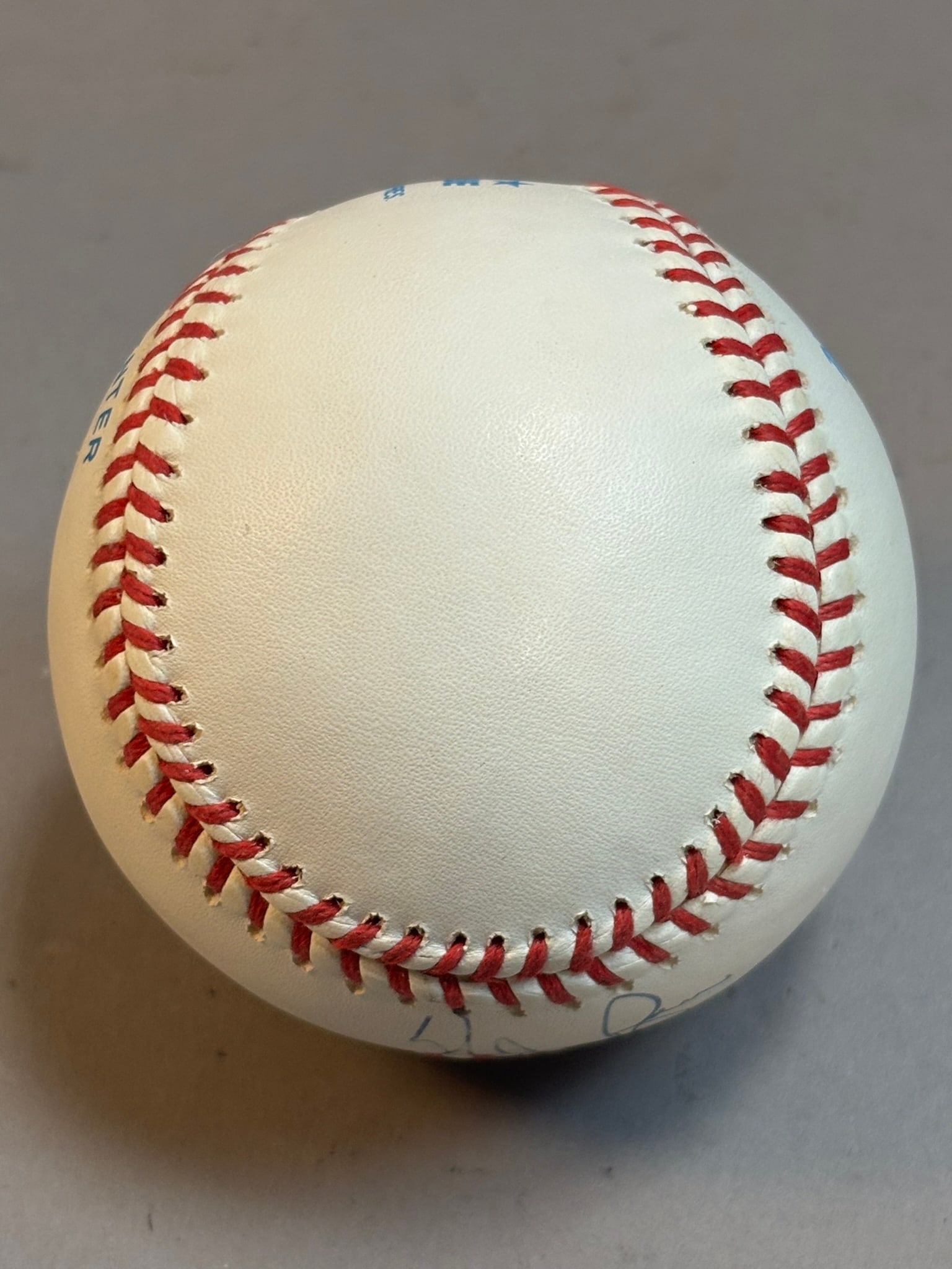 Nolan Ryan Single Signed Rawlings Brown Baseball - 5