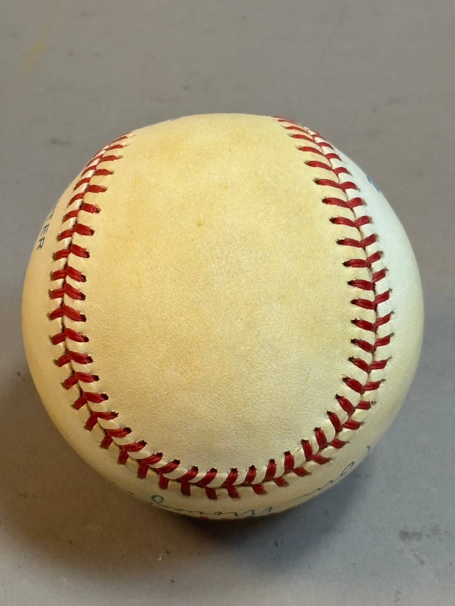 Tom Monaghan Signed Rawlings Haiti Brown Baseball - 5
