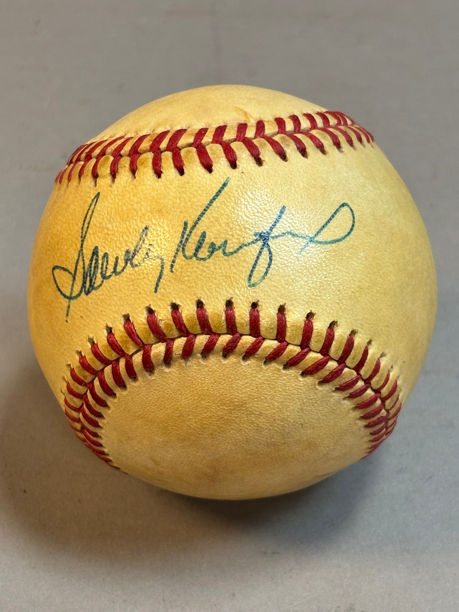 Sandy Koufax Single Signed Haiti Brown Ball (1 of 6)