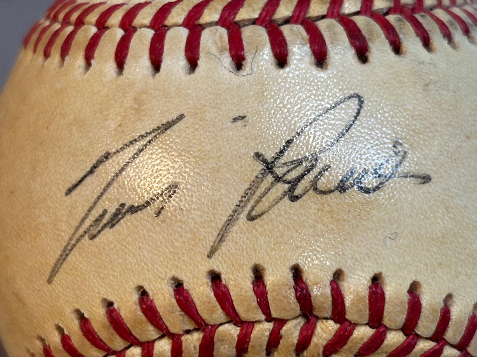 Tim Raines Single Signed Rawlings Feeney Baseball - 2