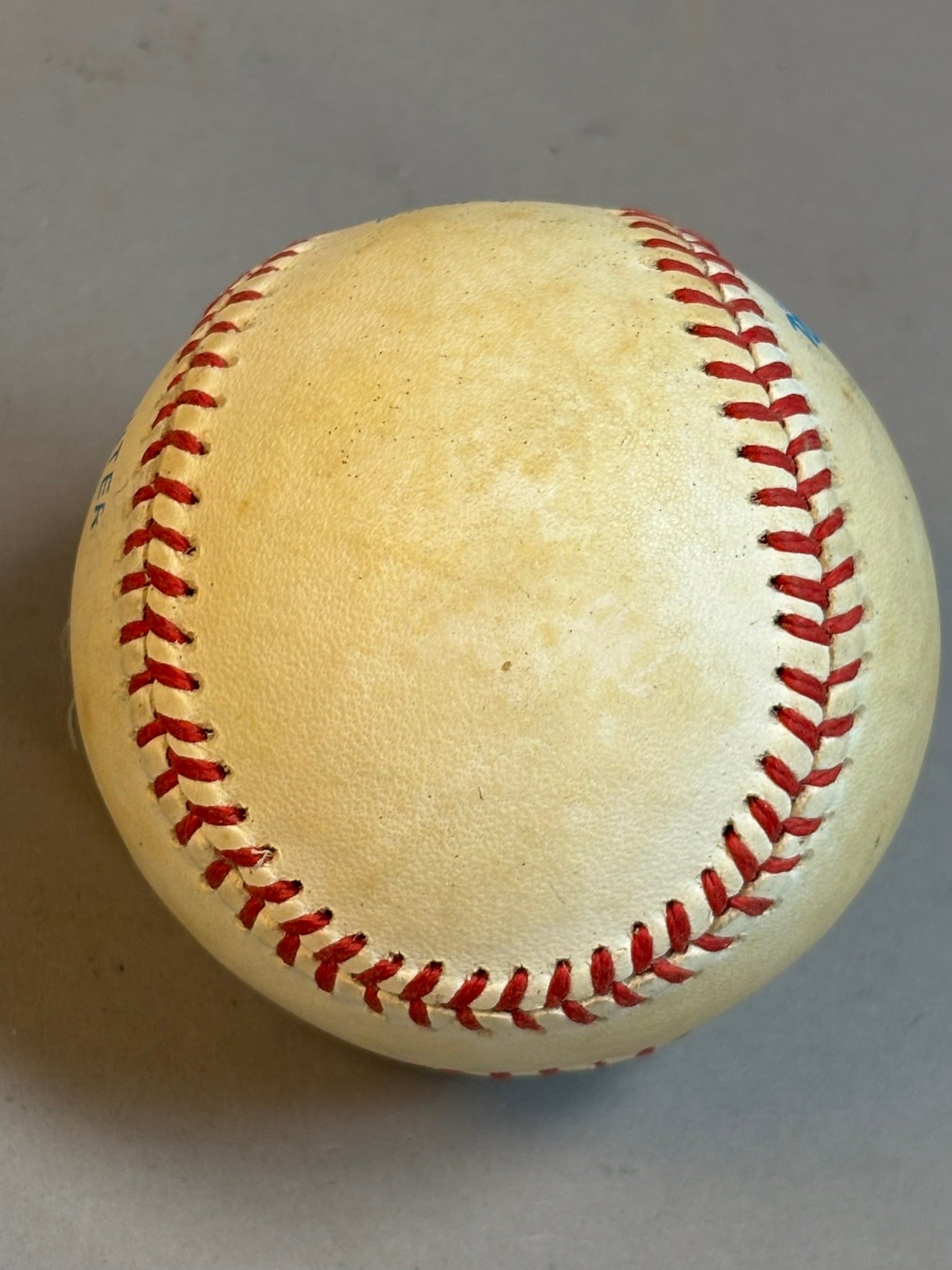 Darrell Evans Single Signed Rawlings Brown Ball - 5