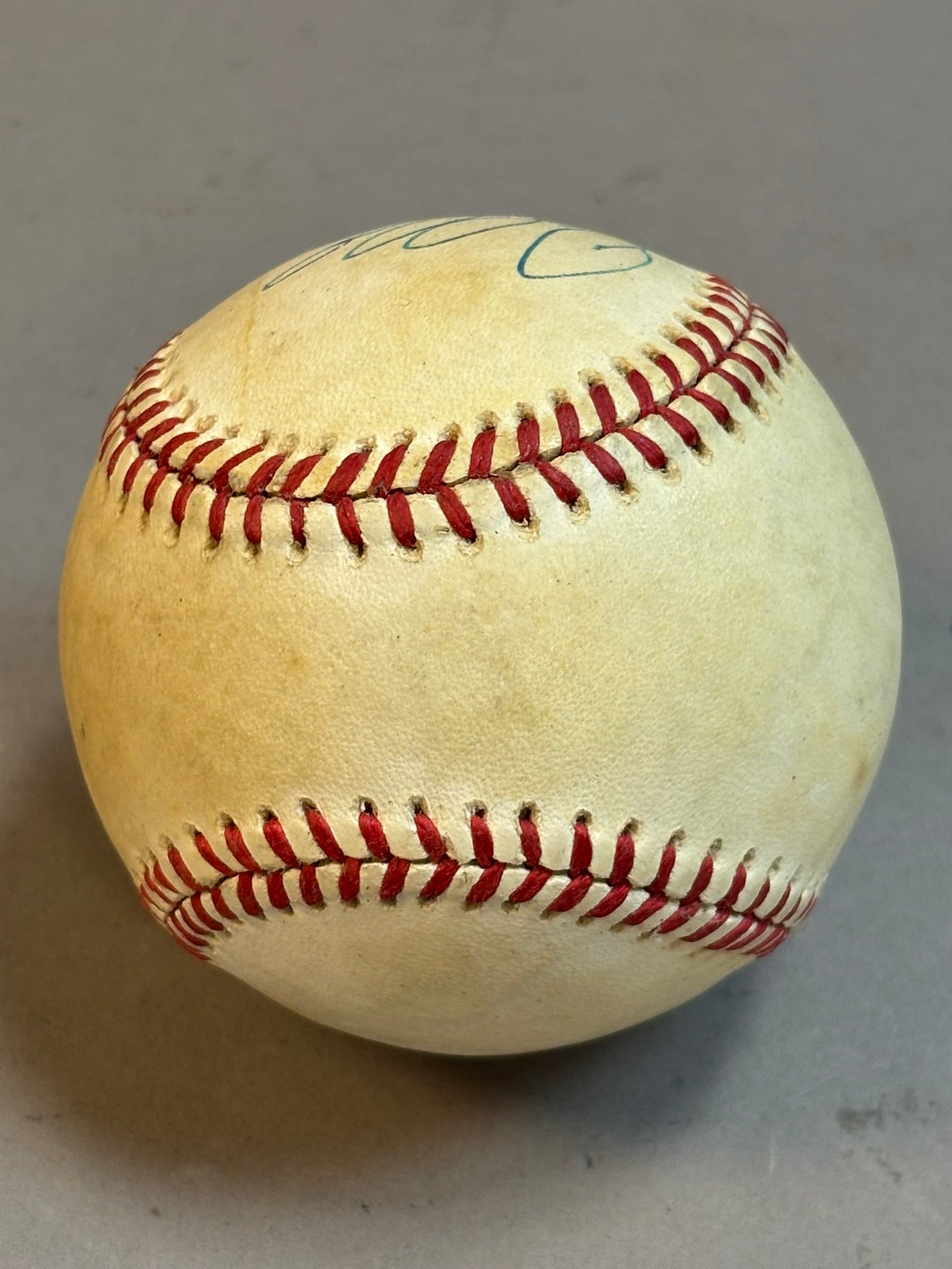 Darrell Evans Single Signed Rawlings Brown Ball - 6