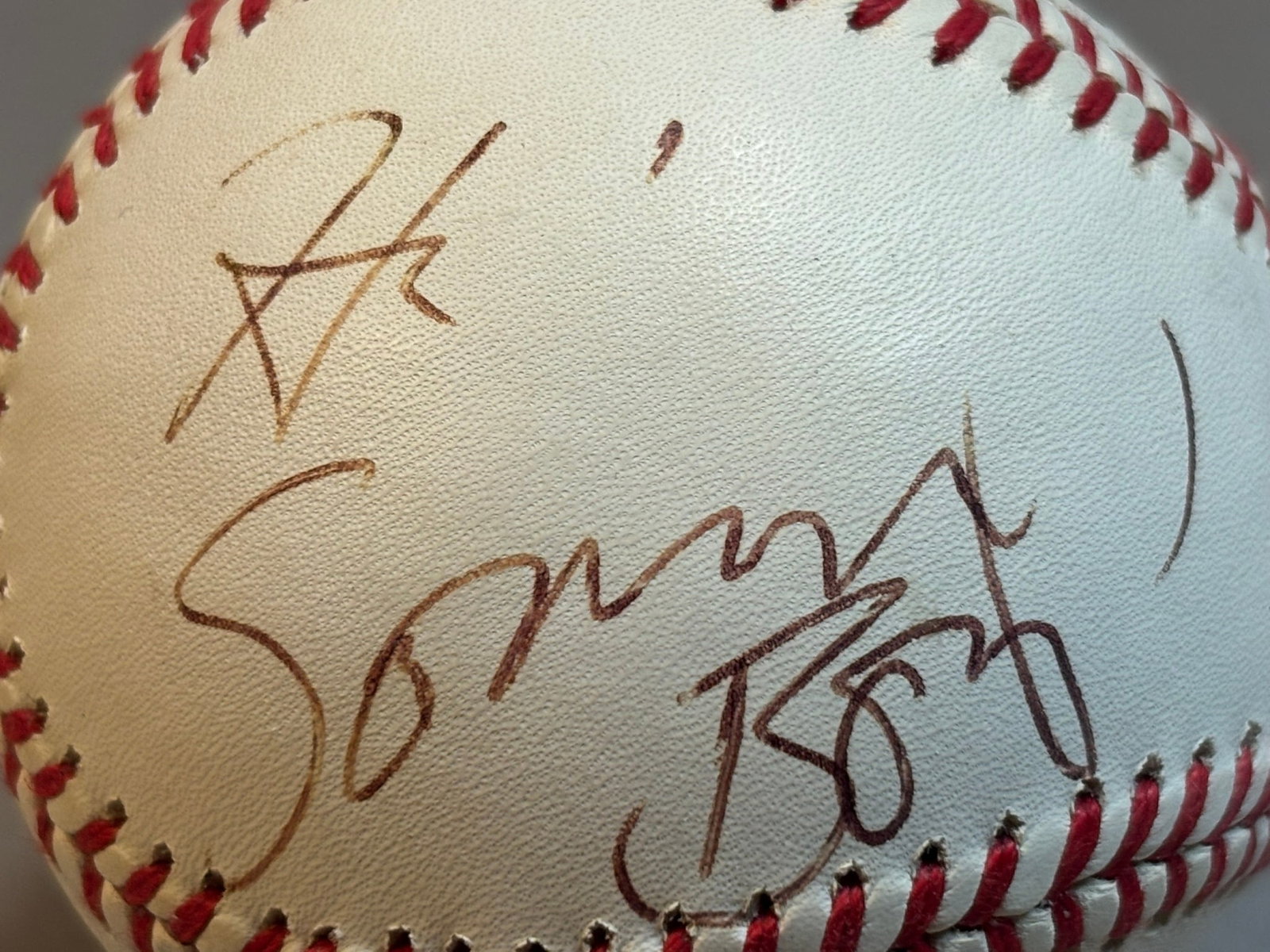 SONNY BONO William White Rawlings Signed Baseball - 2