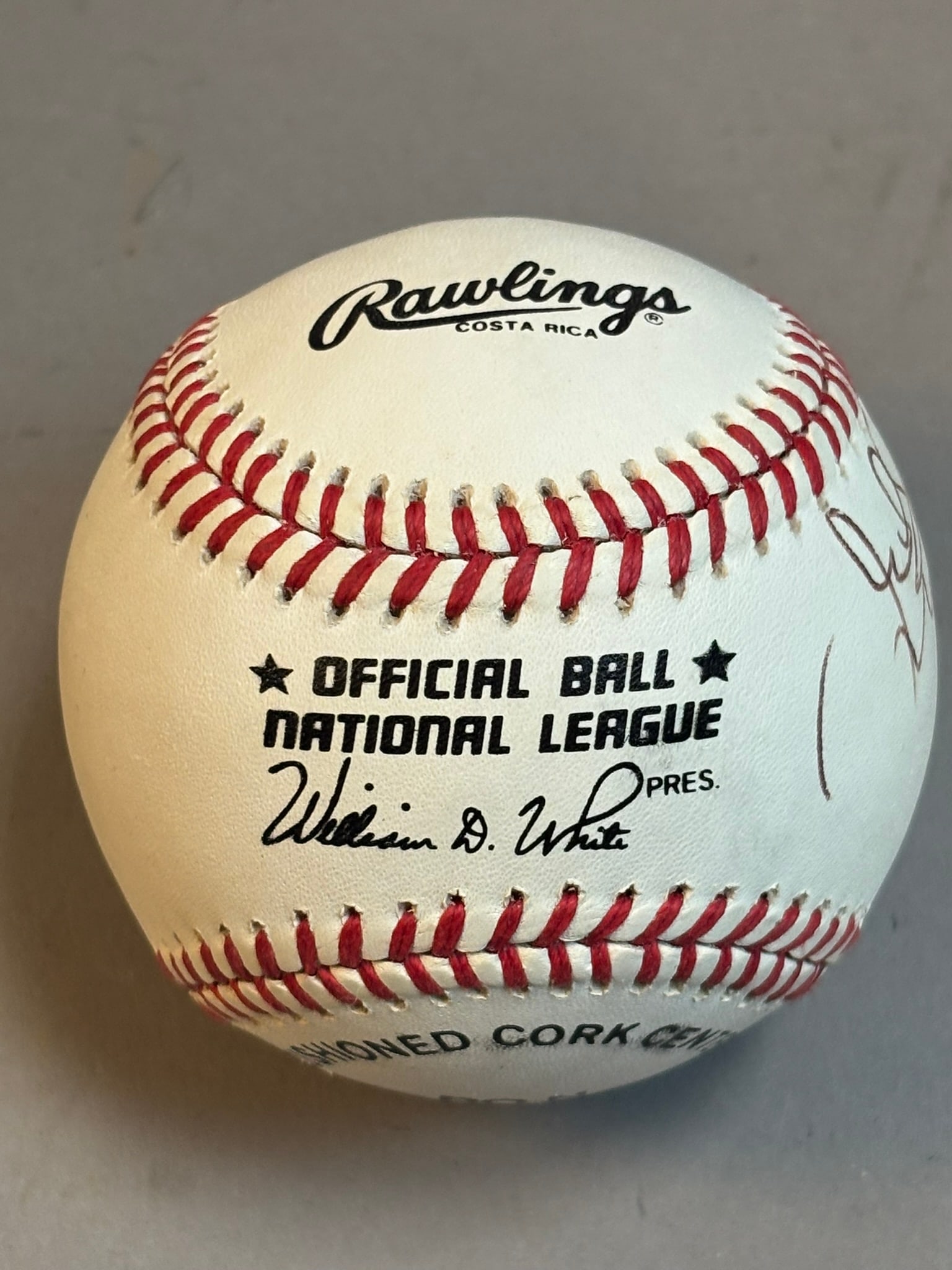 SONNY BONO William White Rawlings Signed Baseball - 3