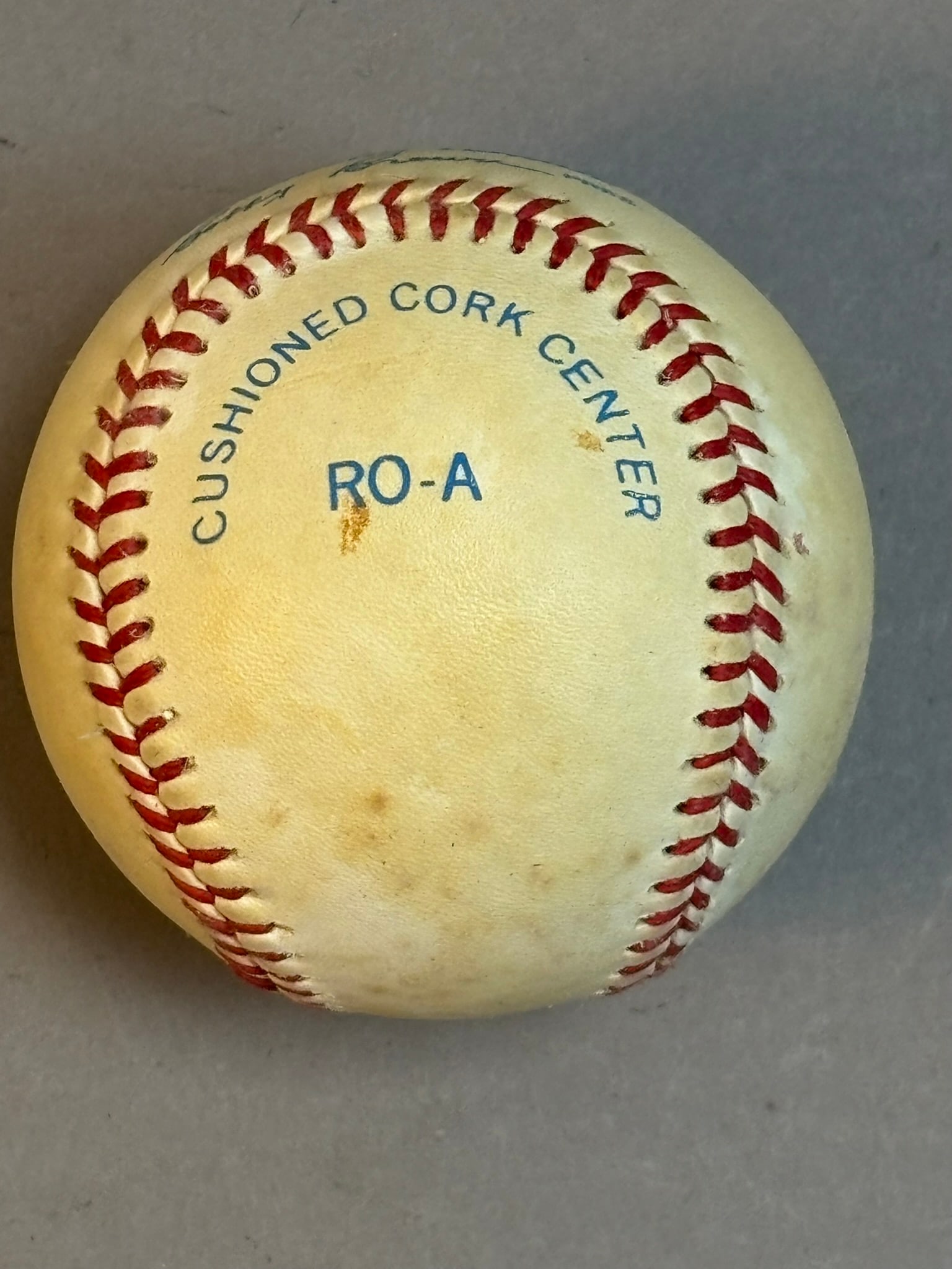Willie Wilson Single Signed Rawlings Brown Ball - 4