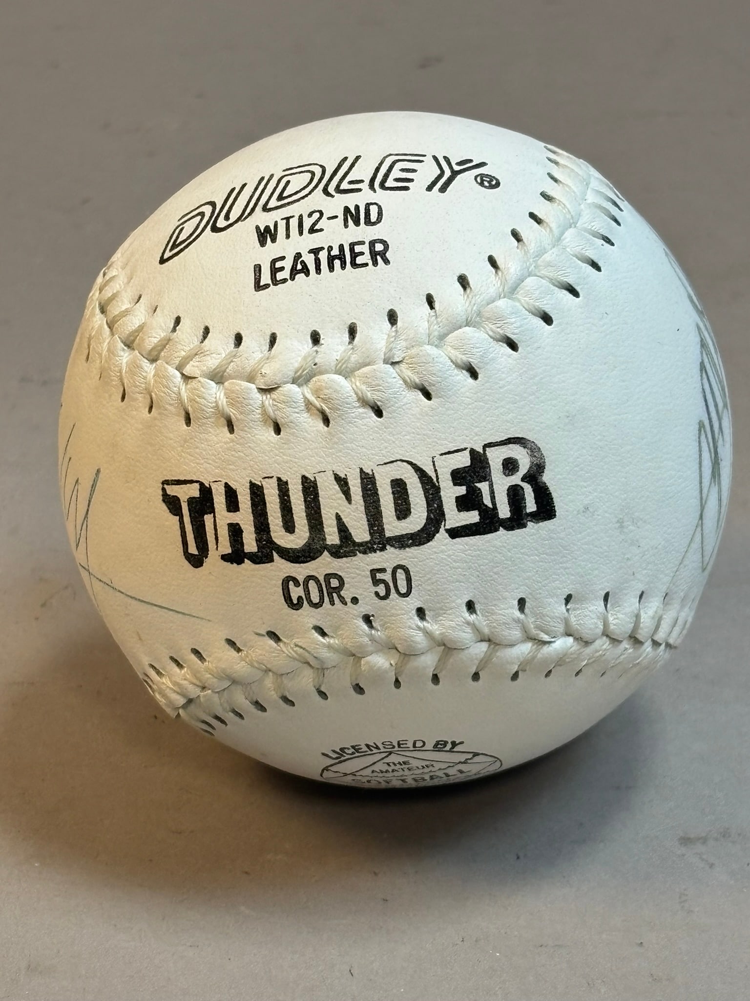 Dudley Thunder Multi Signed Baseball: PLEASE SEE ALL PHOTOS AND USE THEM AS A BETTER IDEA ON DESCRIPTION! ASK ANY QUESTIONS! PLEASE NOTE WE OFFER IN HOUSE SHIPPING & HAVE BIDDING AVAILABLE ON OUR OWN WEBSITE! If you win on LIVE