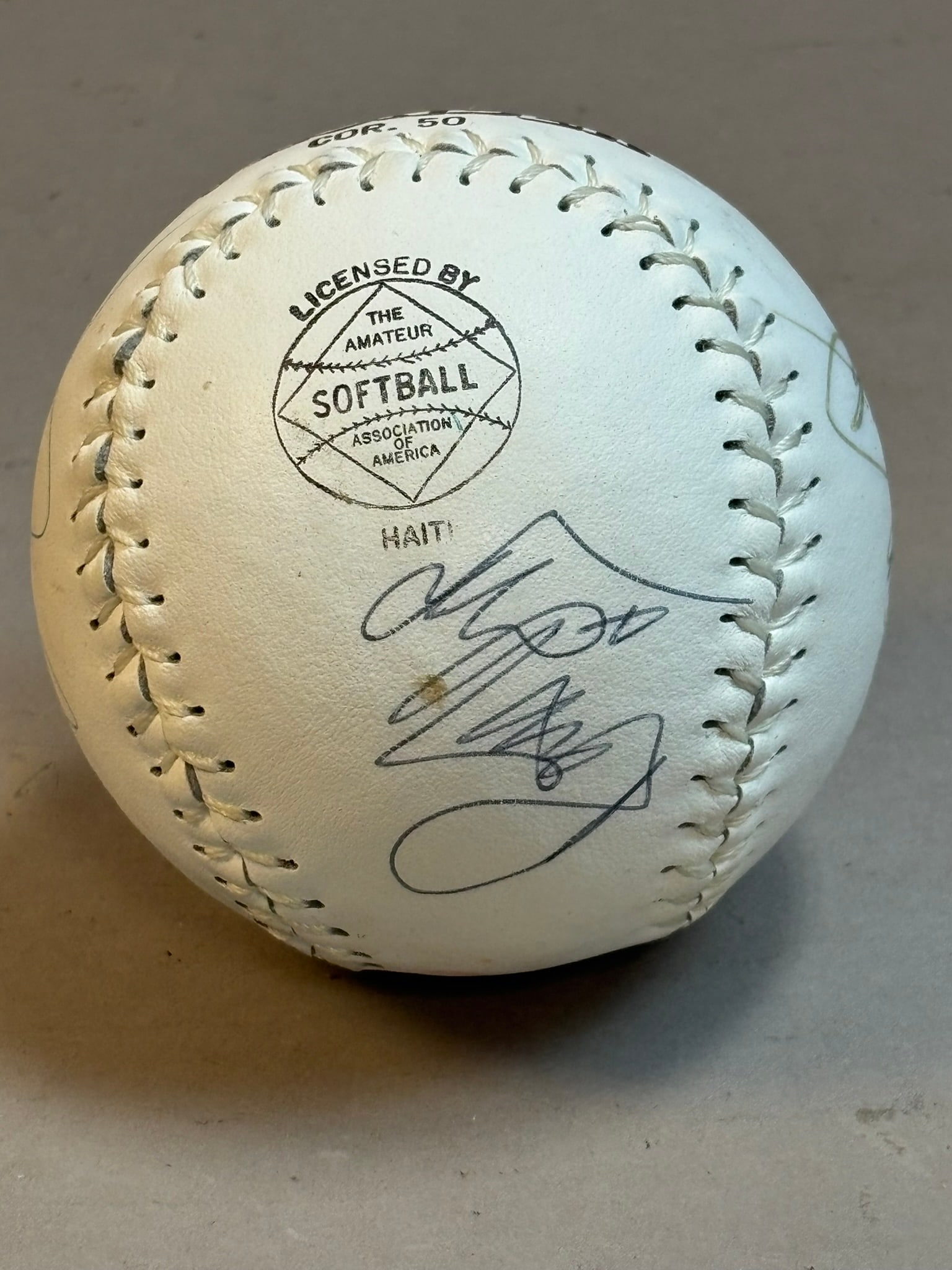 Dudley Thunder Multi Signed Baseball - 2