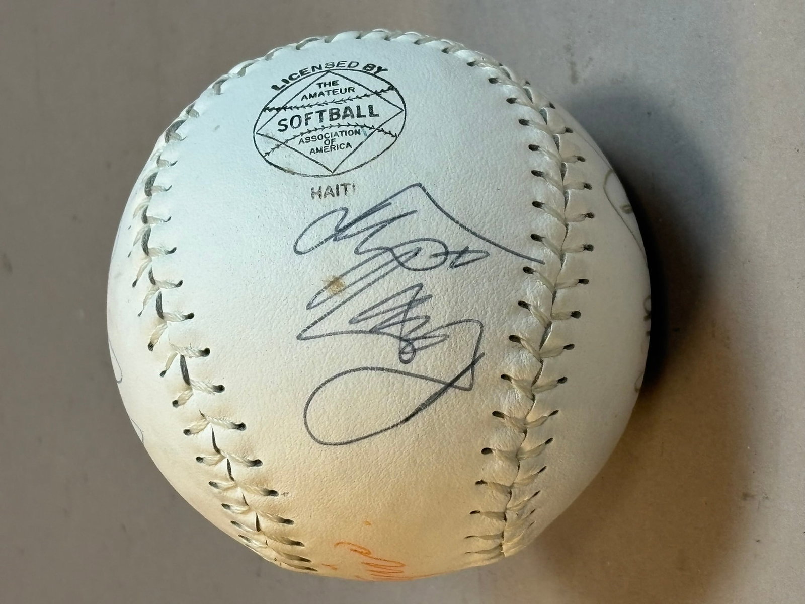 Dudley Thunder Multi Signed Baseball - 8