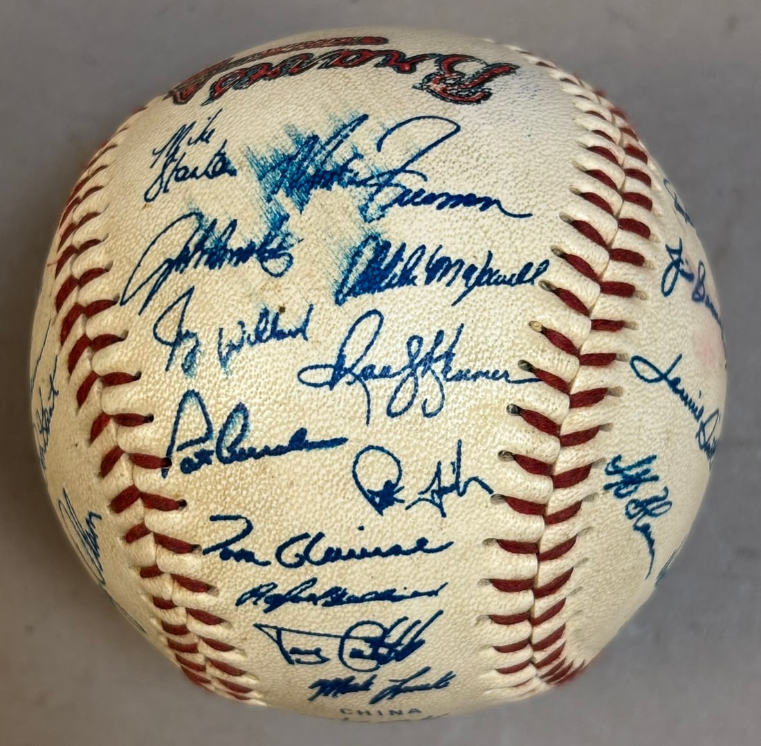 Bobby Cox Single Signed Feeney Rawlings Ball - 13