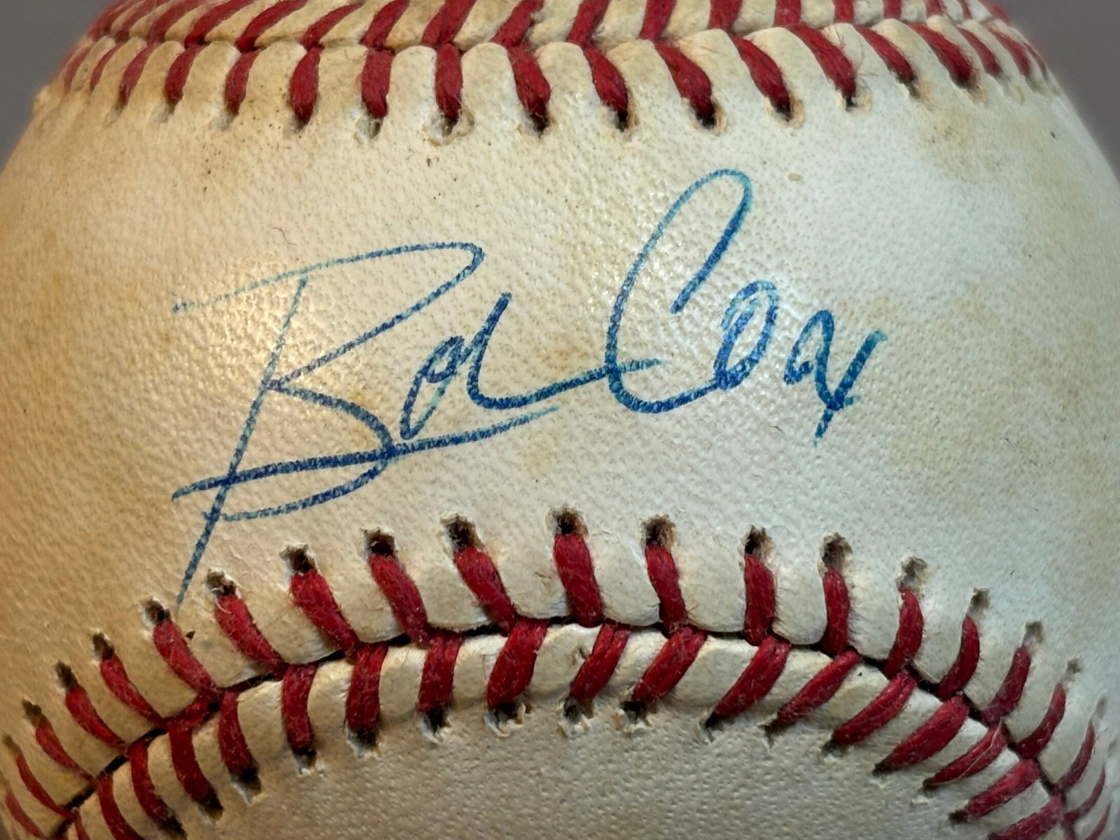 Bobby Cox Single Signed Feeney Rawlings Ball - 2