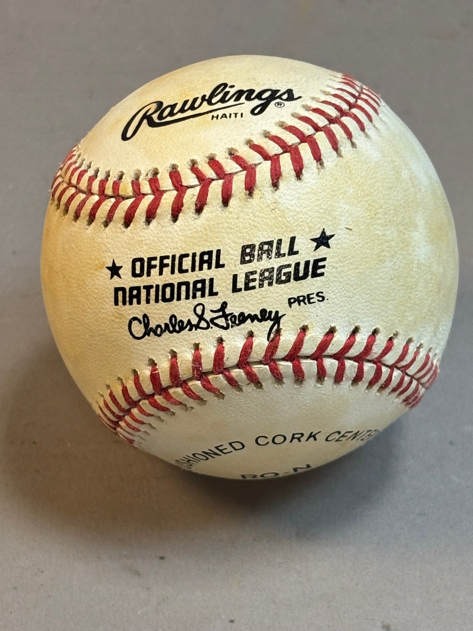 Bobby Cox Single Signed Feeney Rawlings Ball - 3