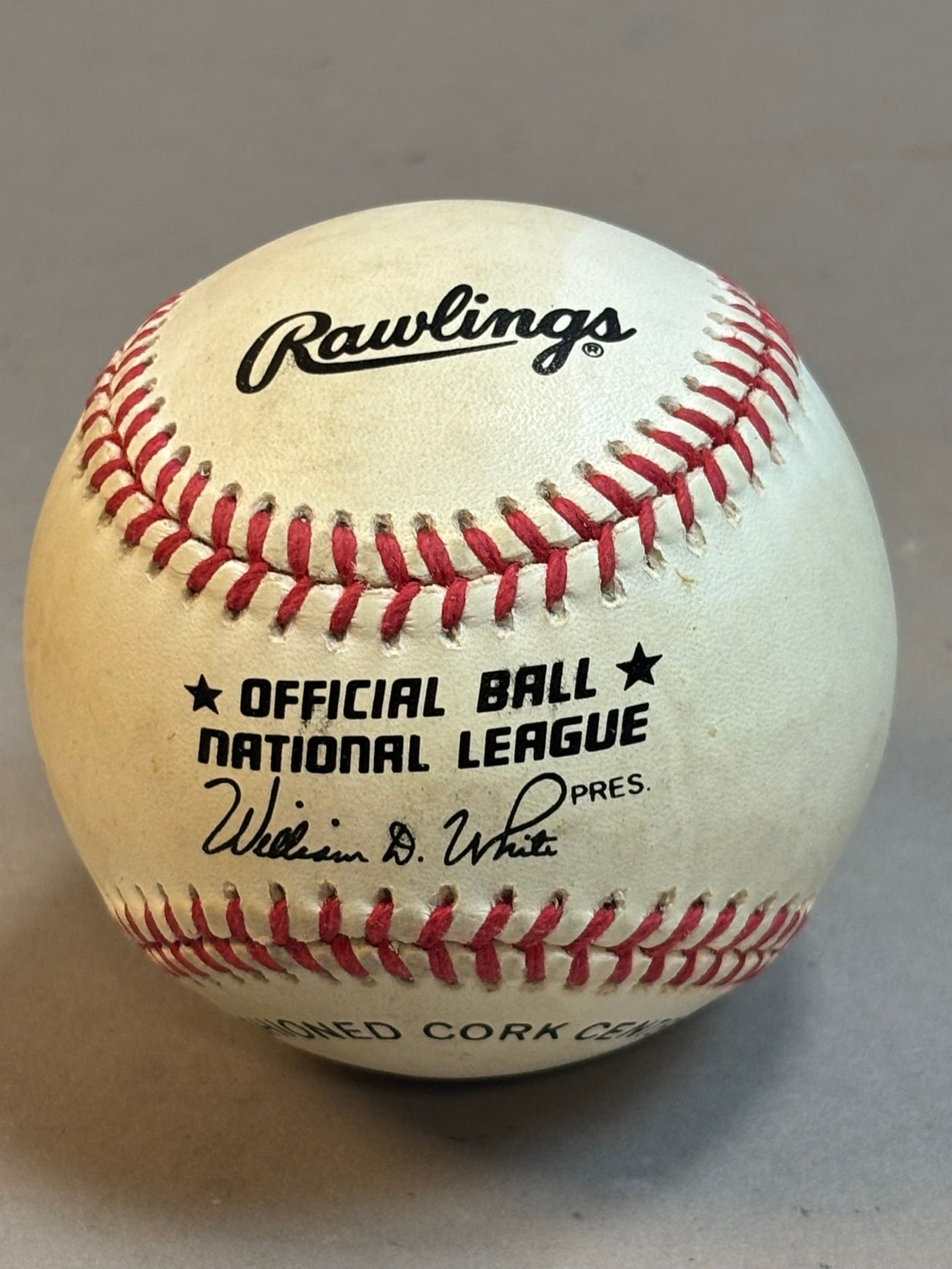 Single Signed Rawlings William White Baseball - 3