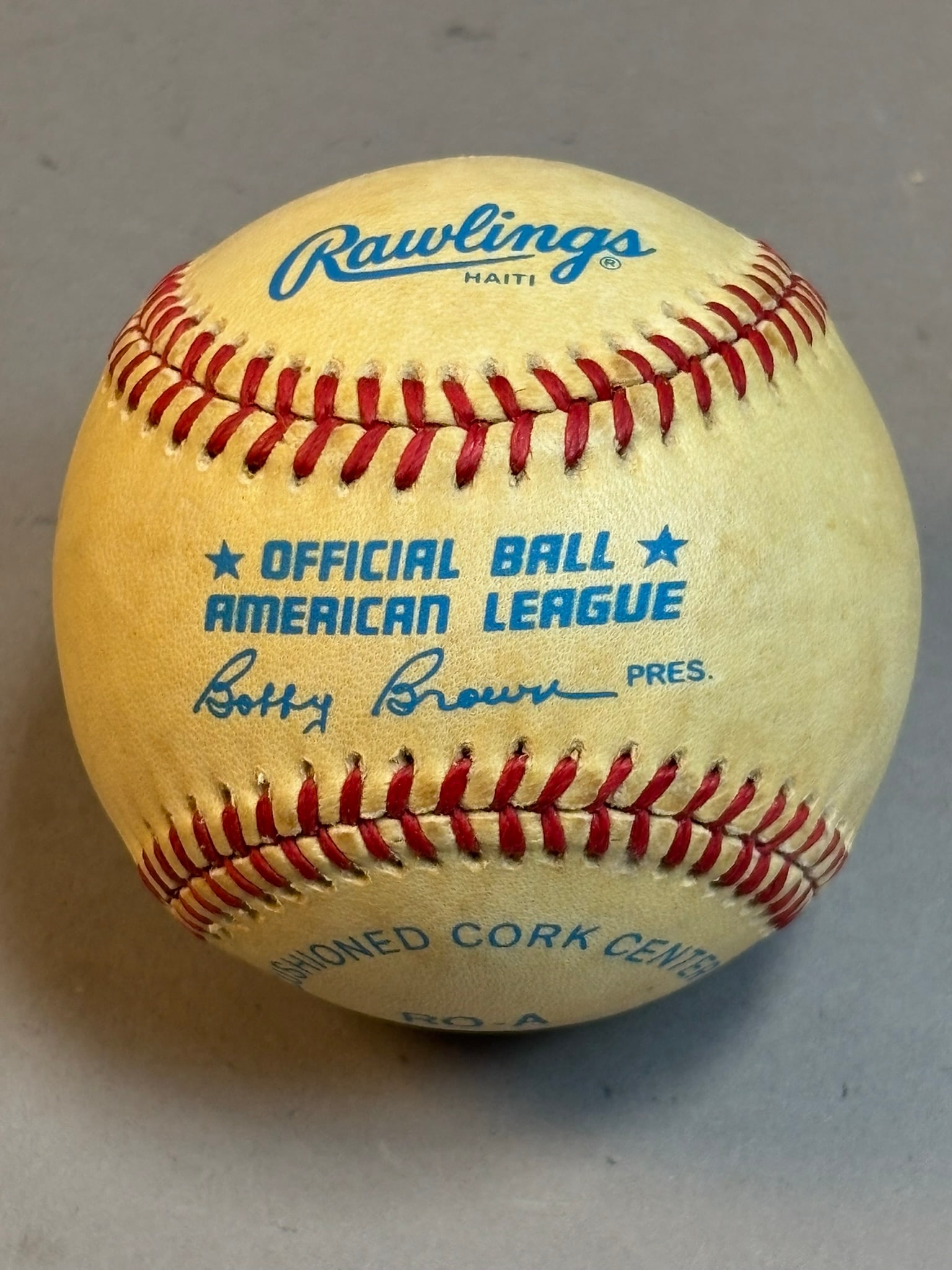 Willie Hernandez Single Signed Baseball Brown - 3