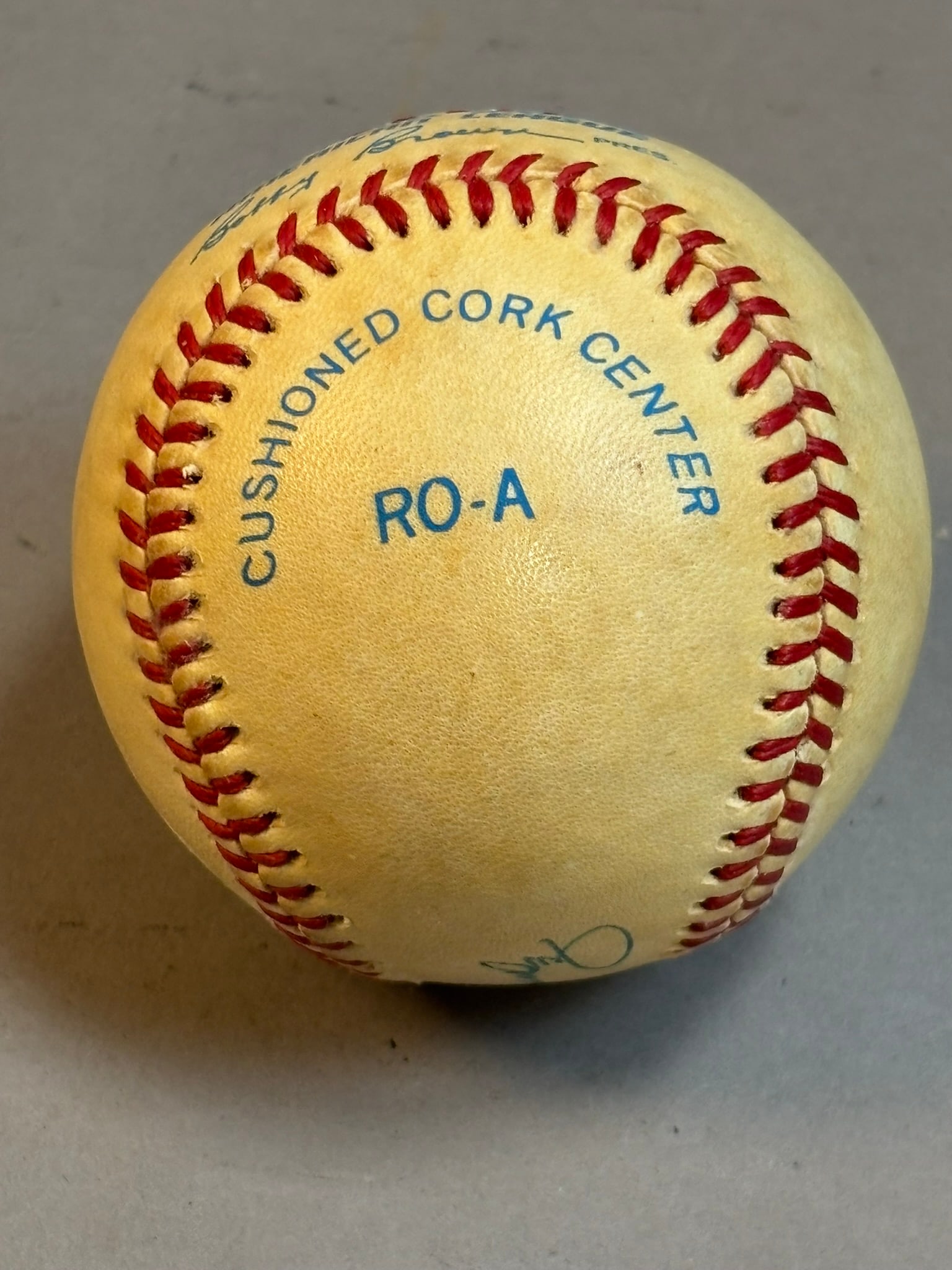 Willie Hernandez Single Signed Baseball Brown - 4
