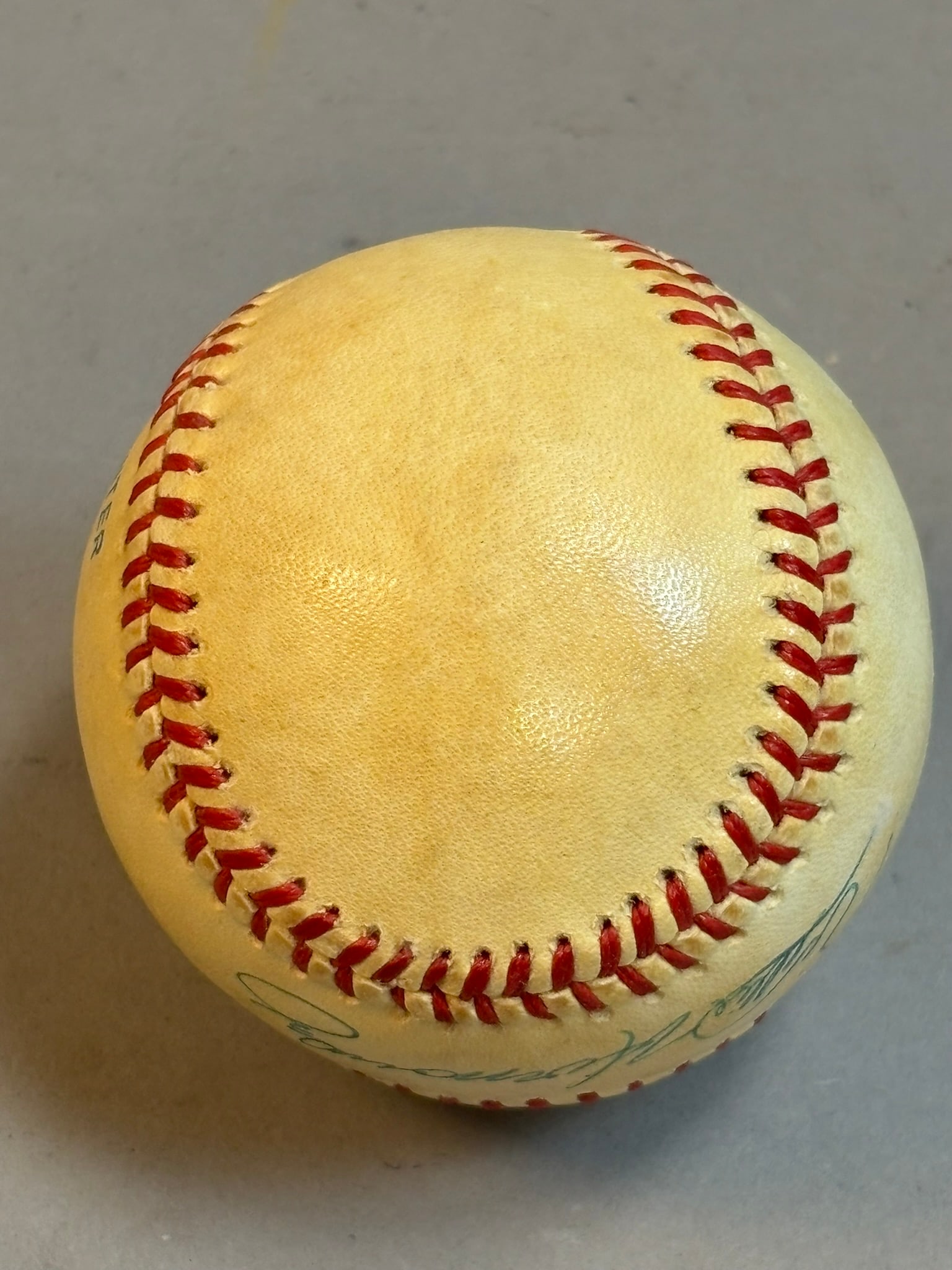 Willie Hernandez Single Signed Baseball Brown - 5