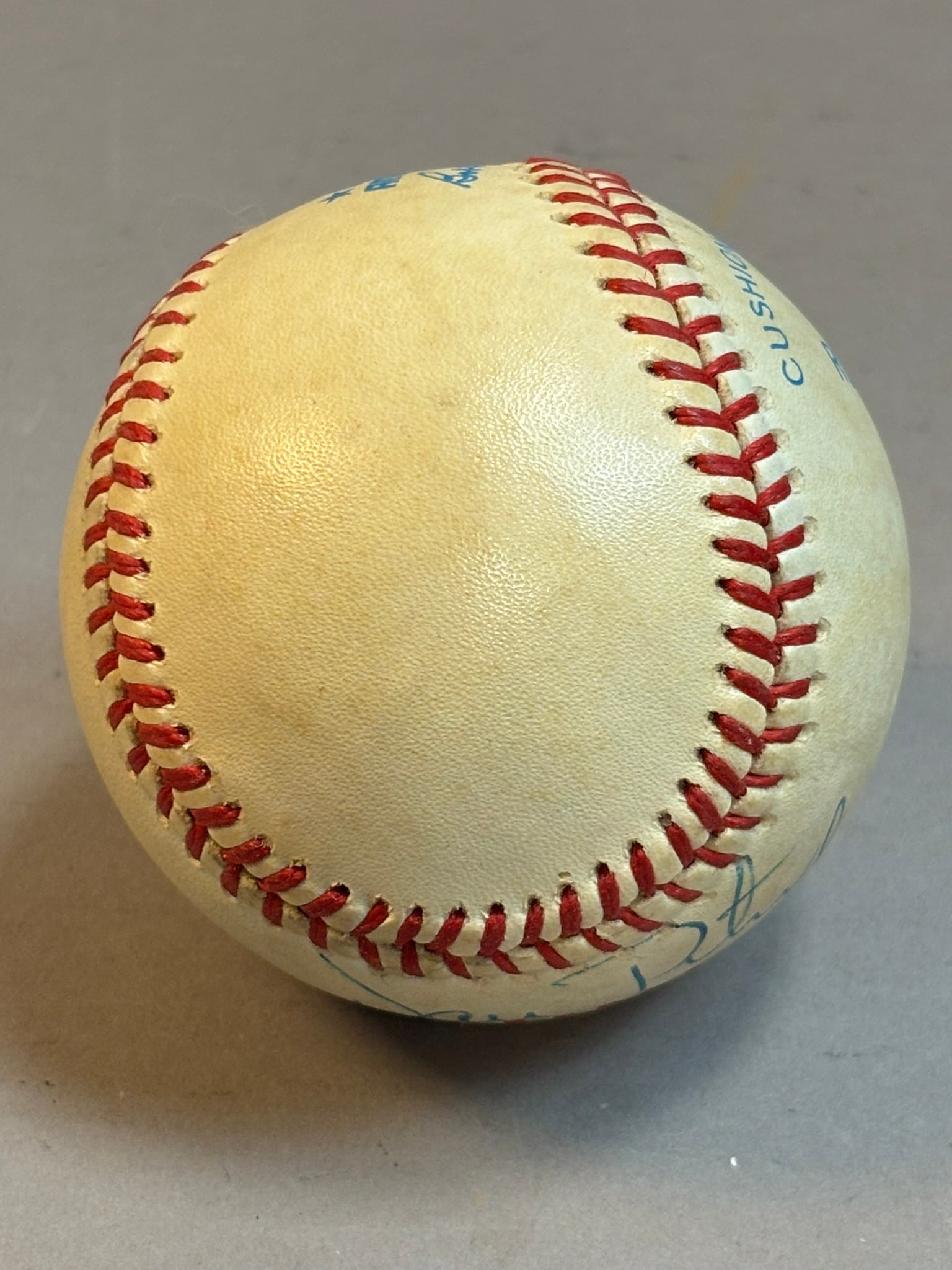 Dan Petry Single Signed Rawlings Brown Baseball - 6