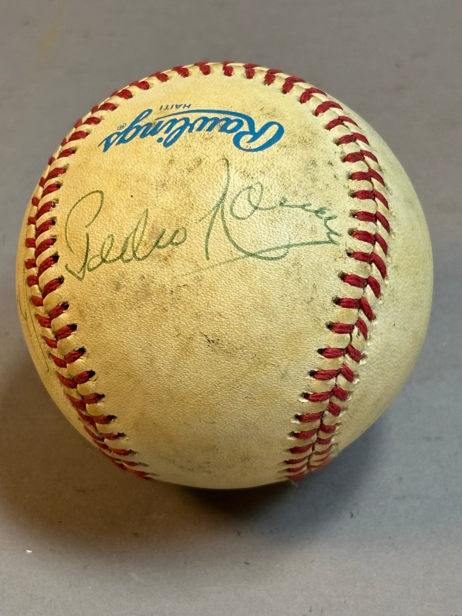 Moose Skowron Dual Signed Rawlings Brown Ball (1 of 8)