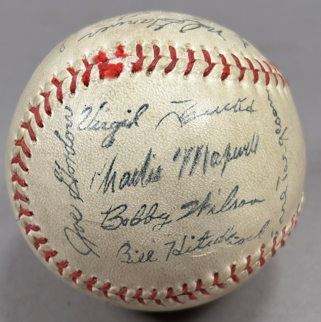 Lot Original Team Signed Facsimile Signed Balls - 10