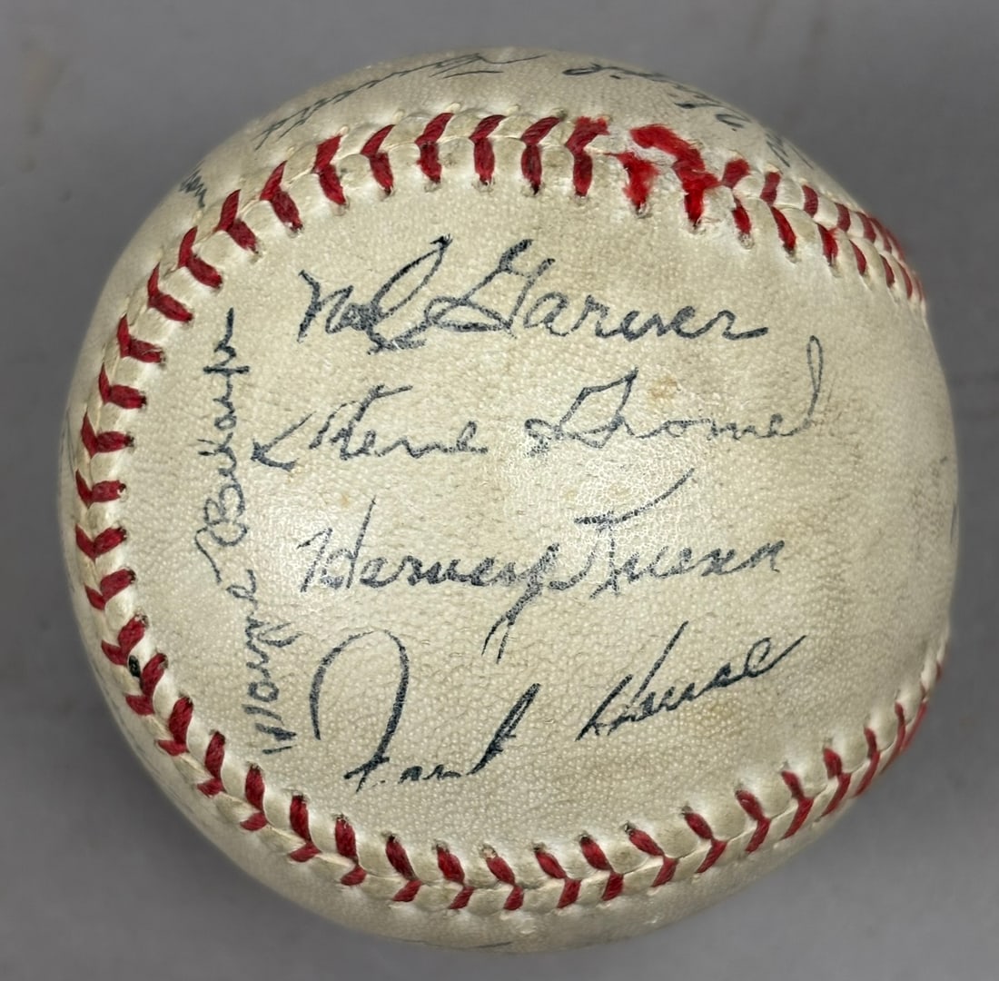 Lot Original Team Signed Facsimile Signed Balls - 14