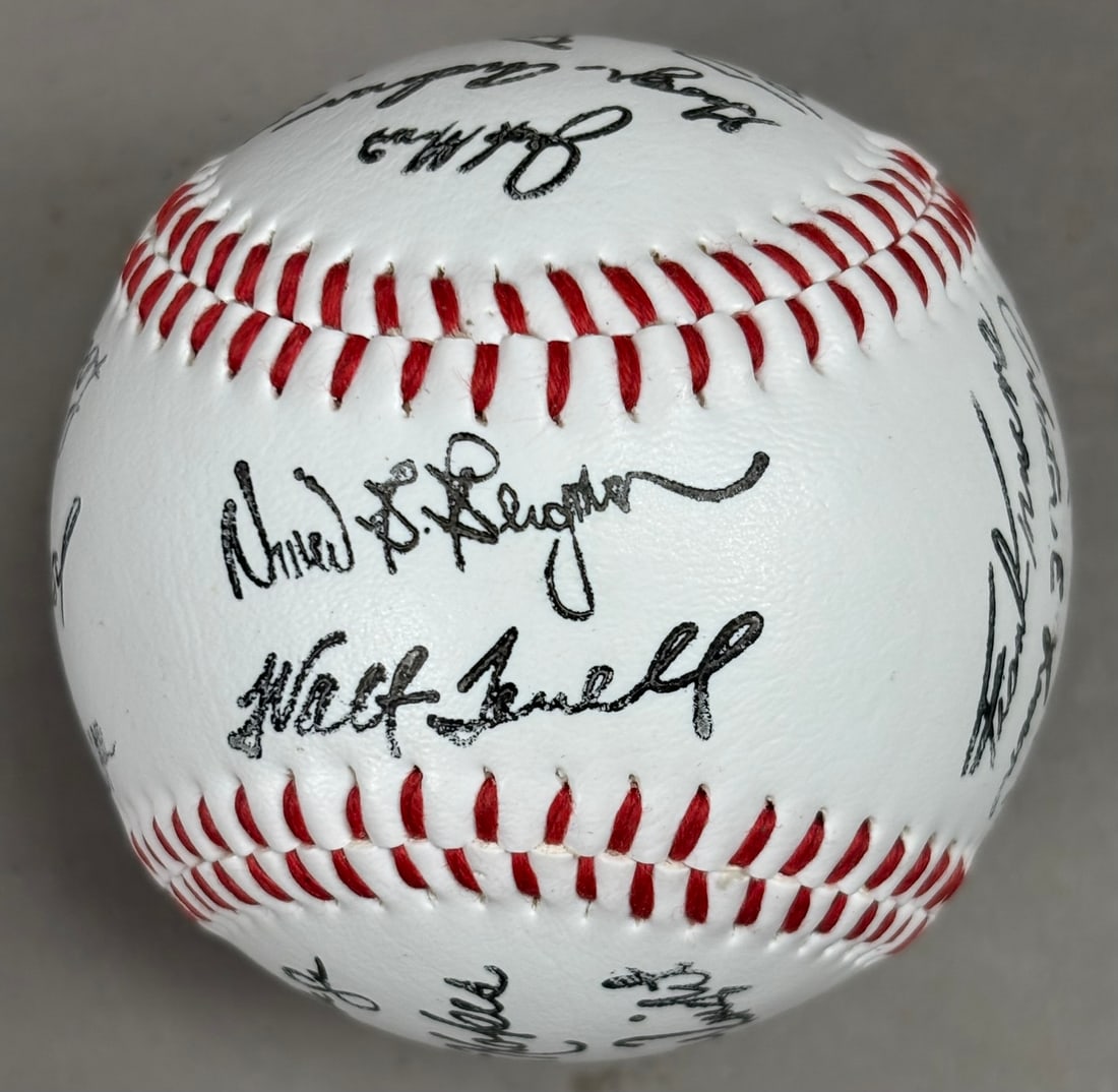 Lot Original Team Signed Facsimile Signed Balls - 19