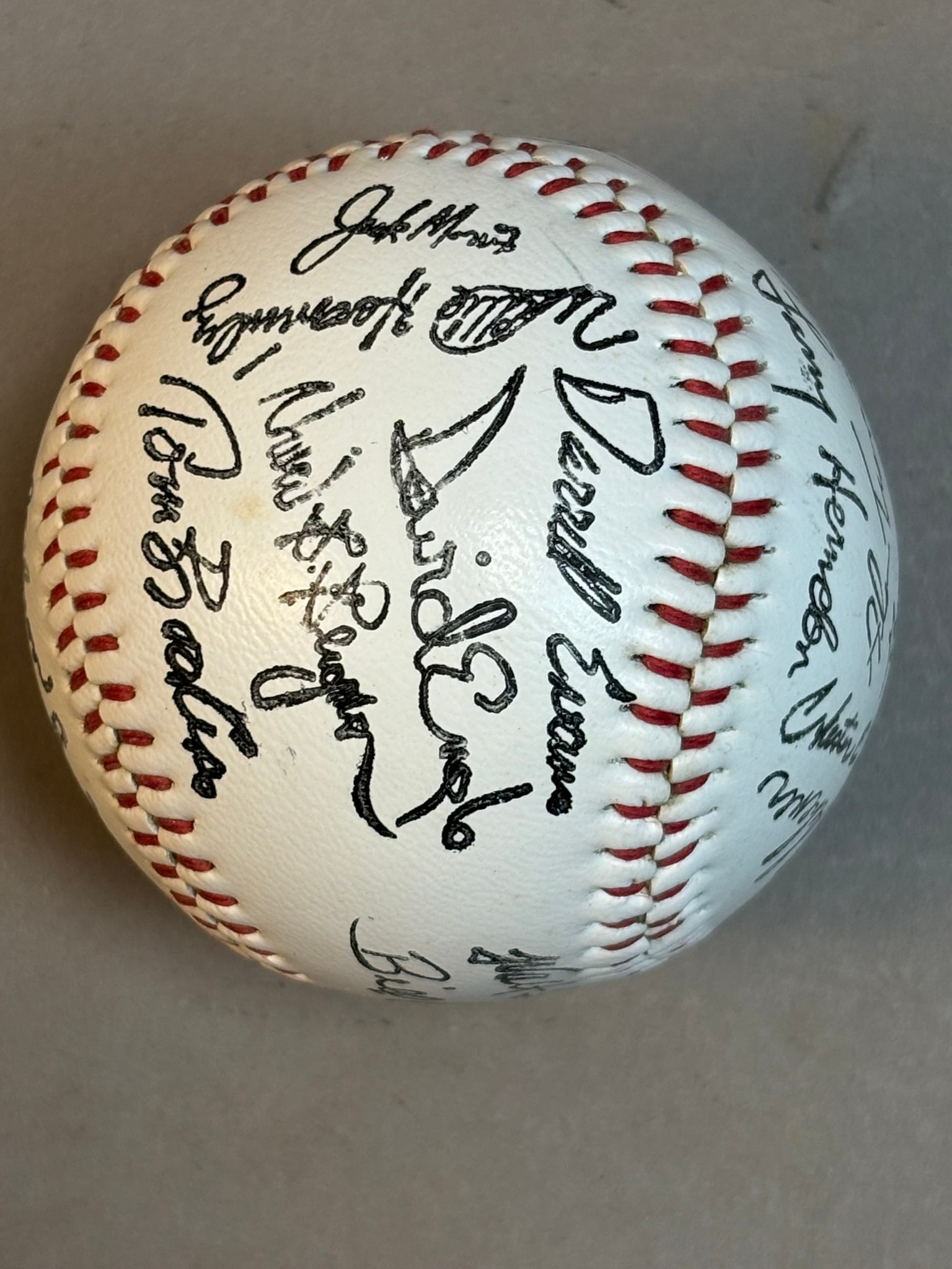 Lot Original Team Signed Facsimile Signed Balls - 3