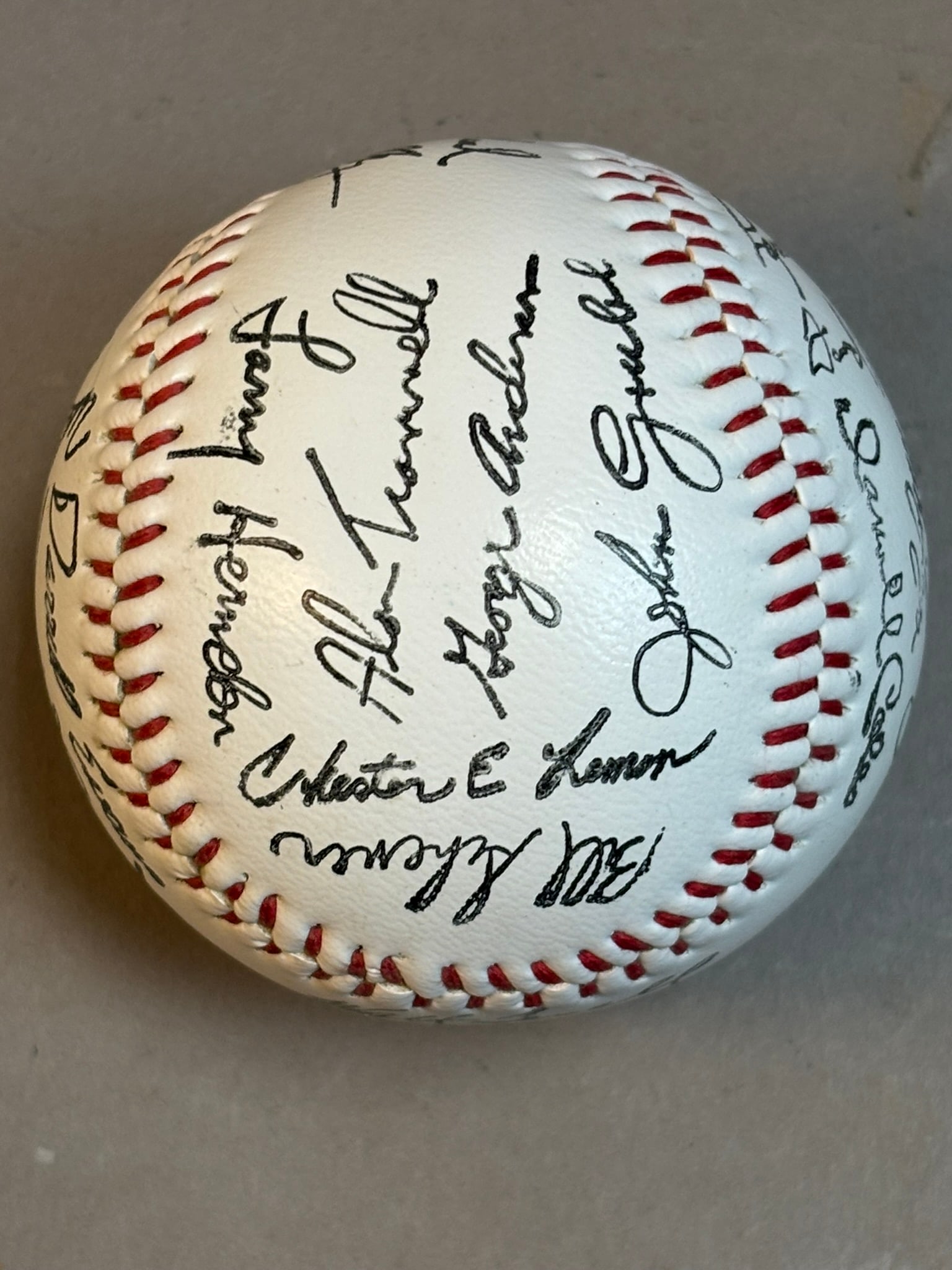 Lot Original Team Signed Facsimile Signed Balls - 4