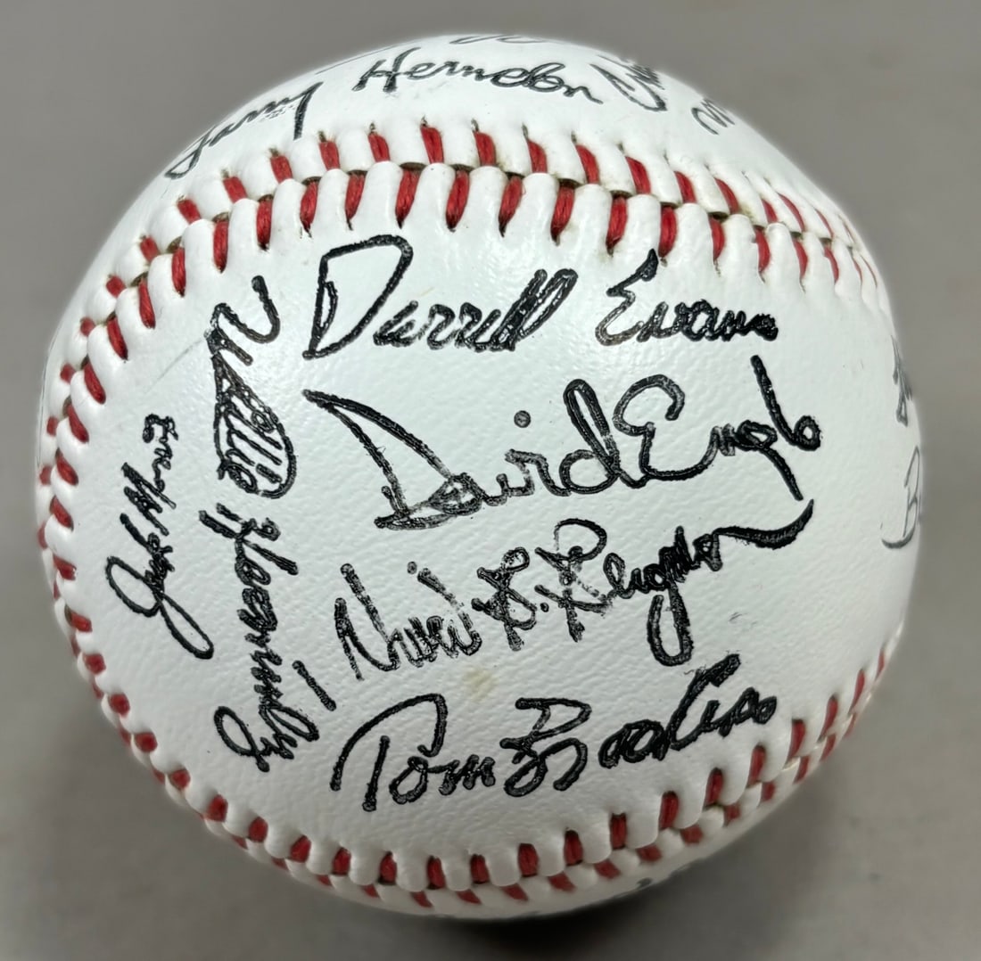 Pair Original Team Facsimile Signed Baseballs - 17