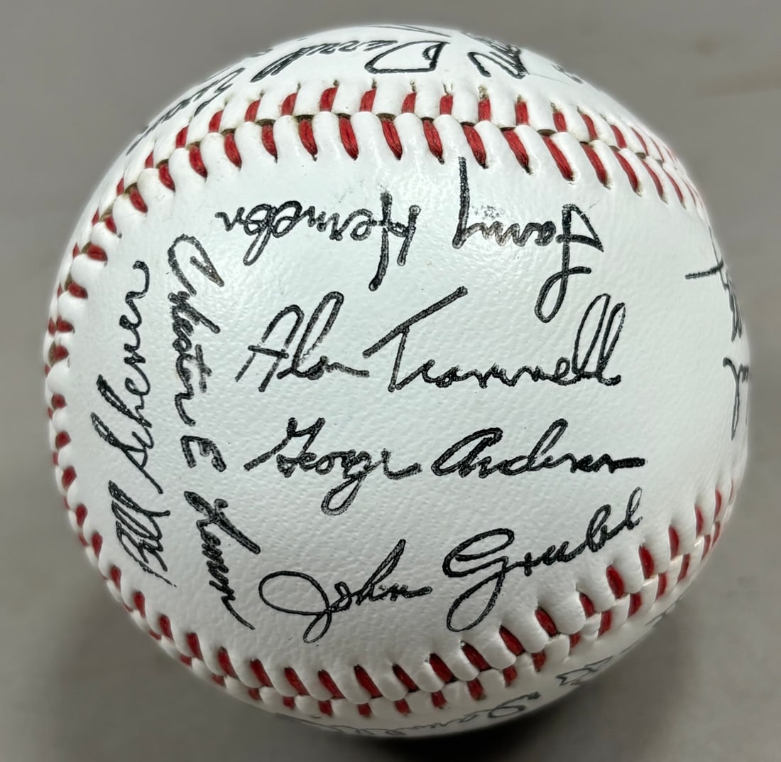Pair Original Team Facsimile Signed Baseballs - 18