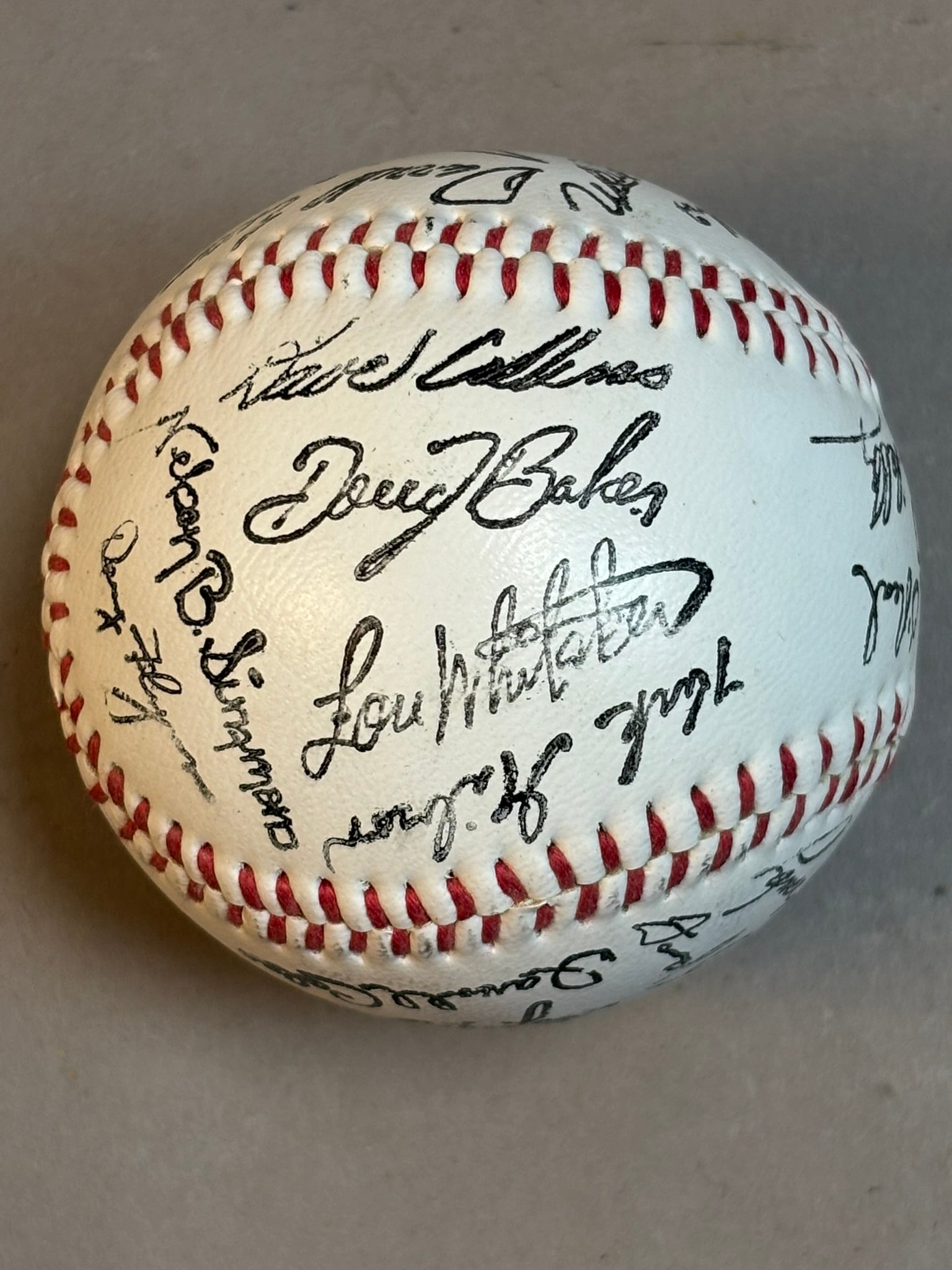 Pair Original Team Facsimile Signed Baseballs - 6